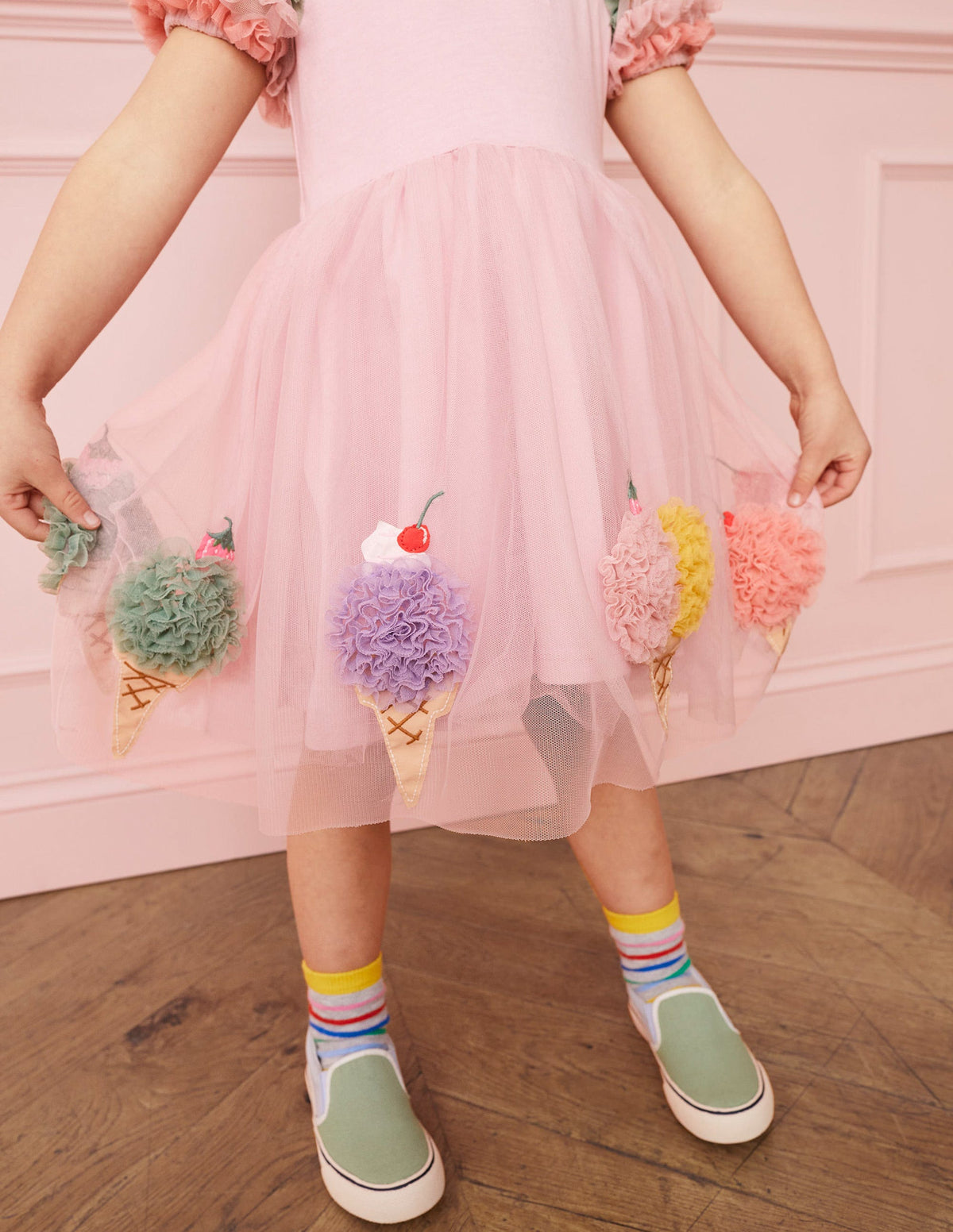 Tulle Dress-French Pink - Image 5