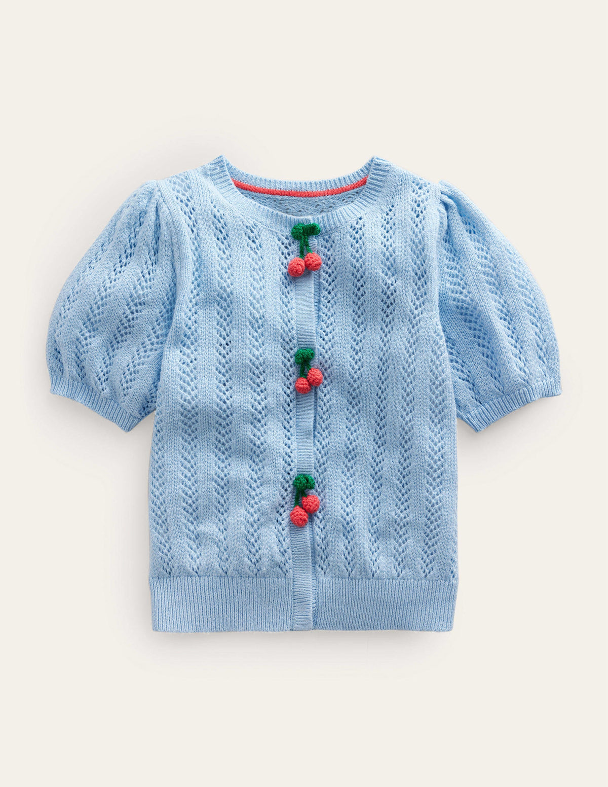 Fruit Crochet Cardigan-Brunnera Blue-1