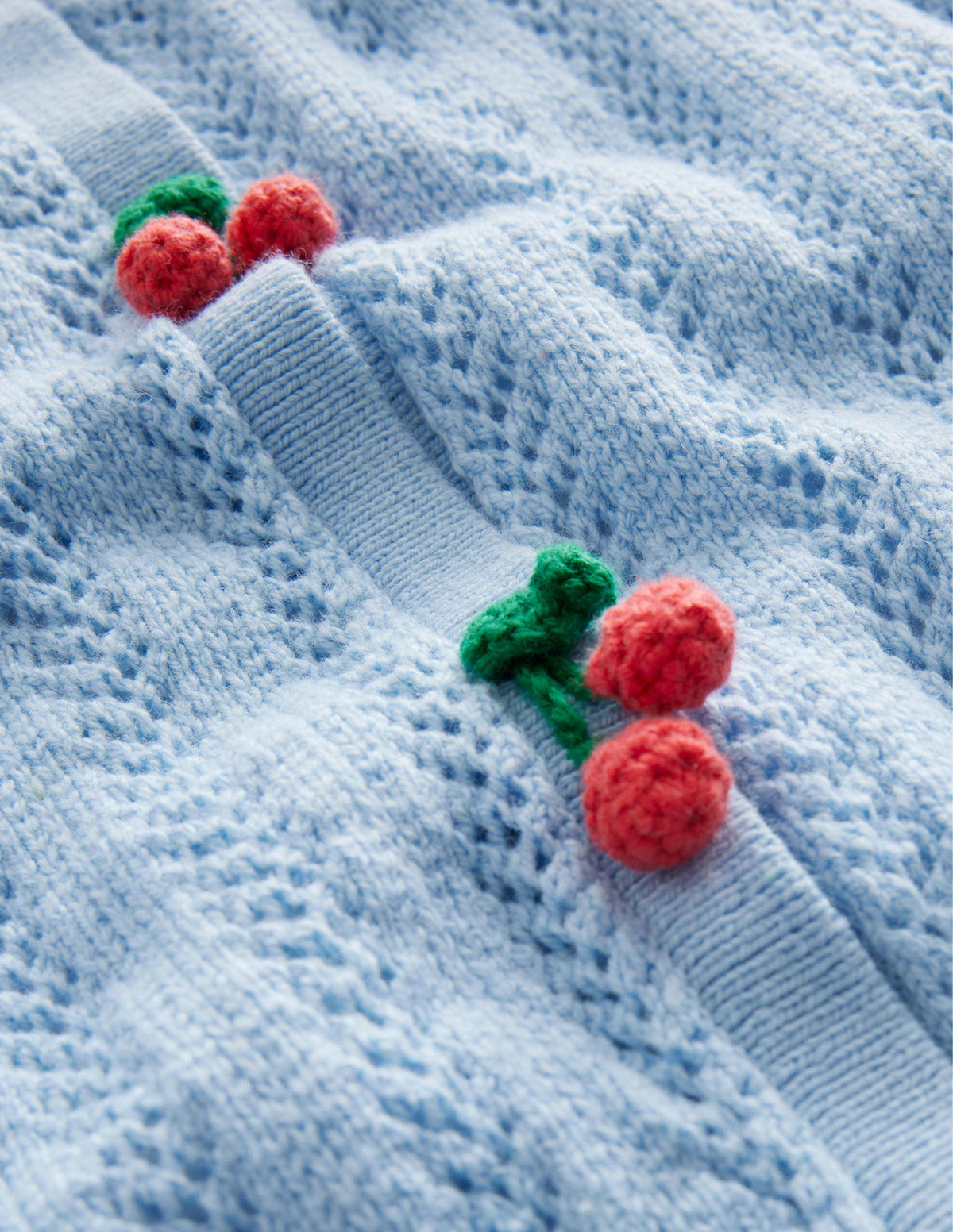 Fruit Crochet Cardigan-Brunnera Blue-3
