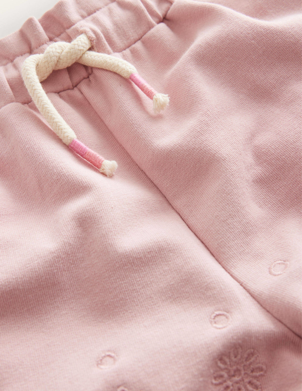 Jersey Eyelet Short-Almond Pink-3