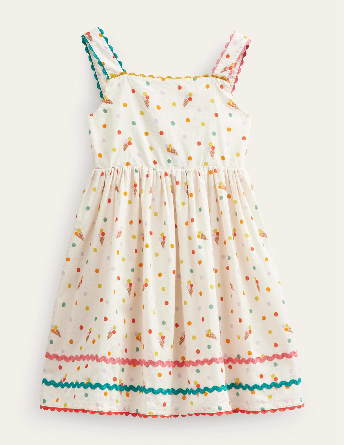 Bow Back Cotton Dress-Vanilla Pod Ice Creams-1