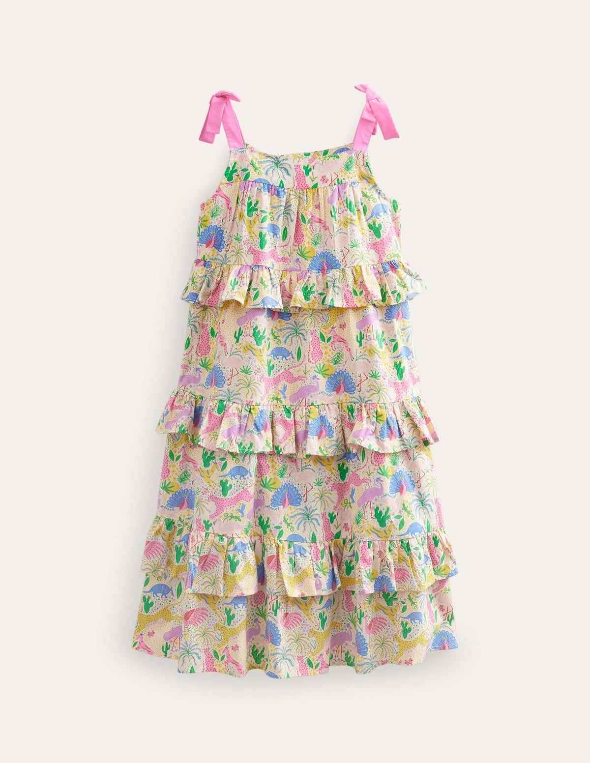 Tiered Ruffle Maxi Dress-Multi Mini Desert-2