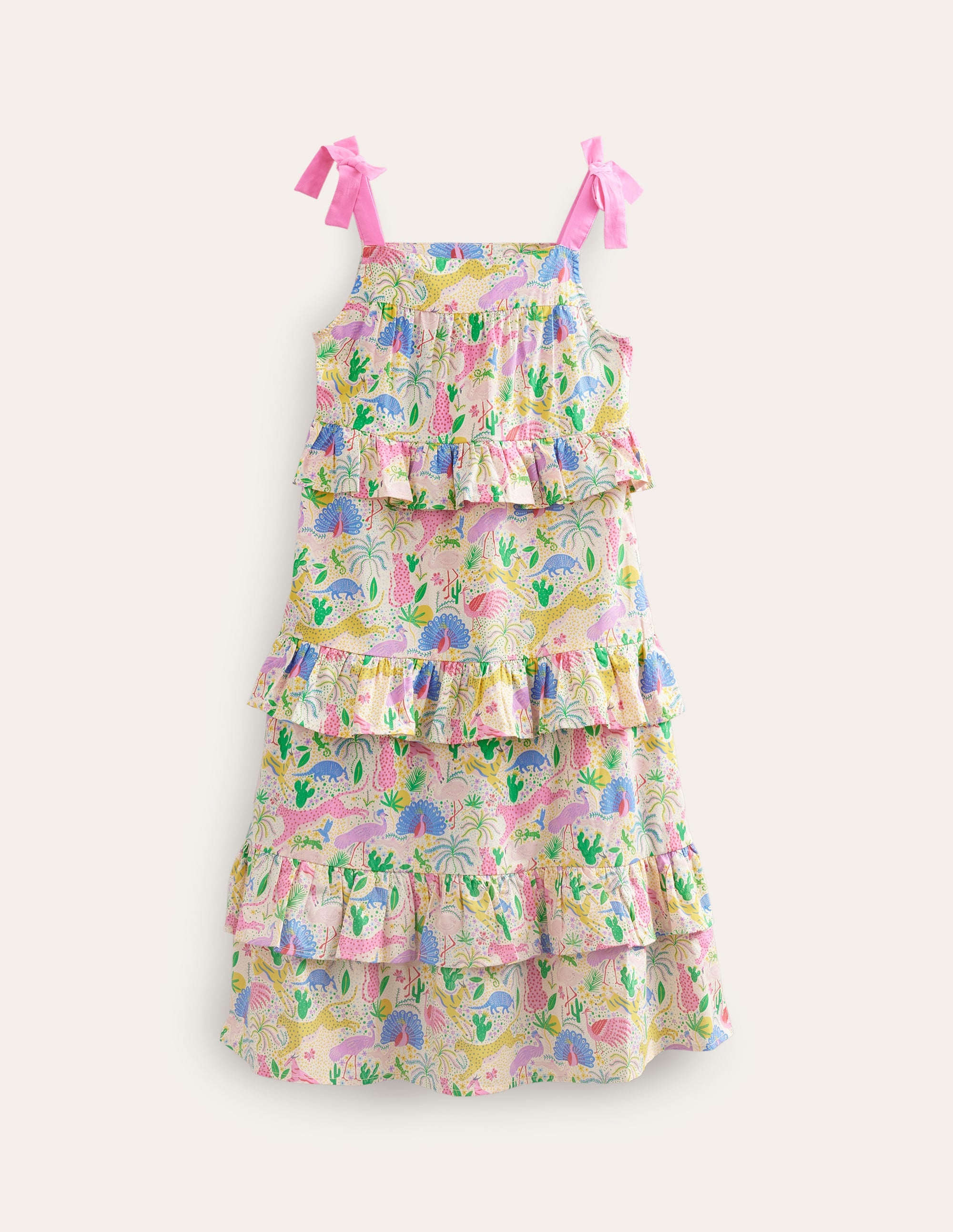 Tiered Ruffle Maxi Dress-Multi Mini Desert - Image 1