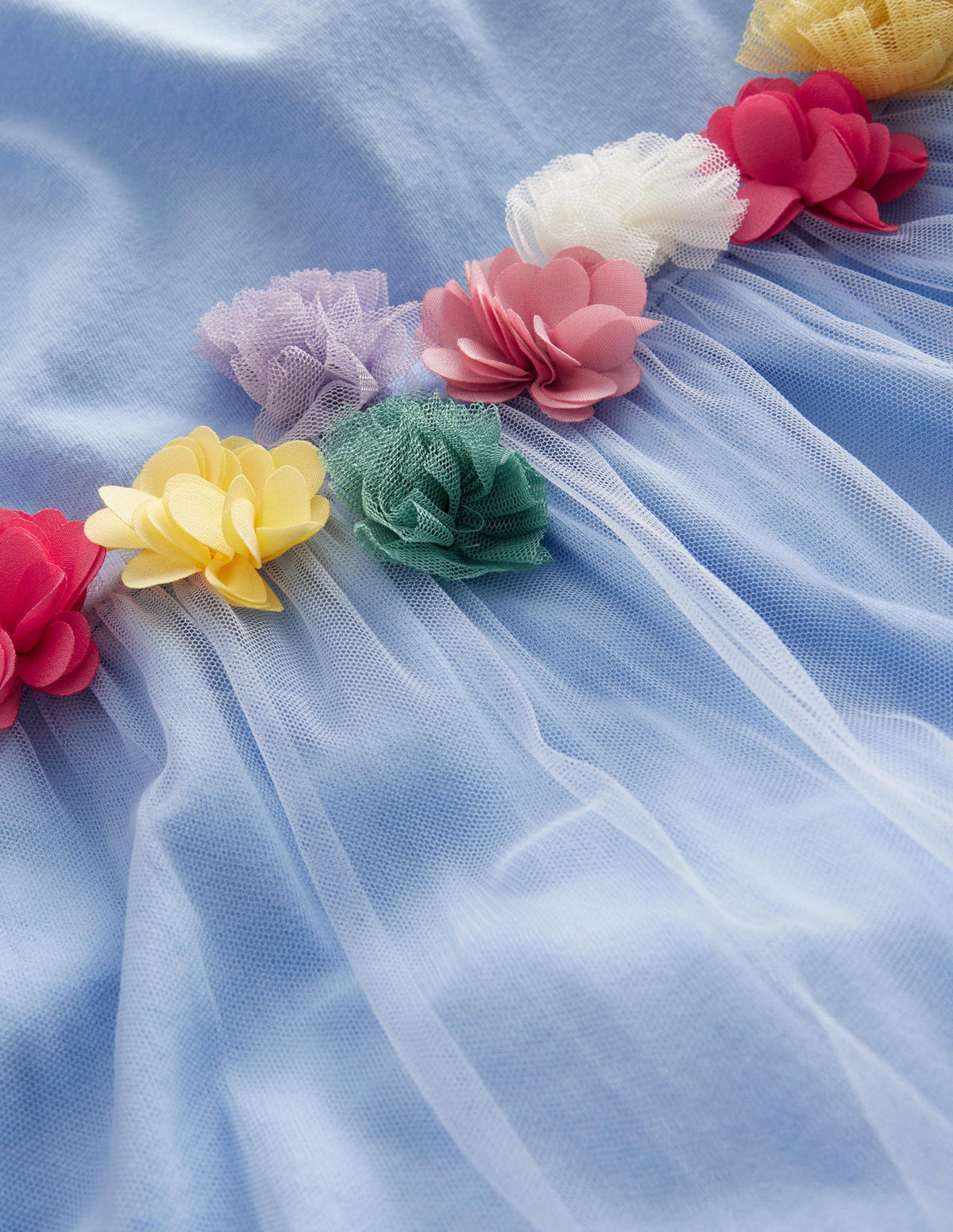Tulle Flutter Appliqué T-shirt-Brunnera Blue - Image 3