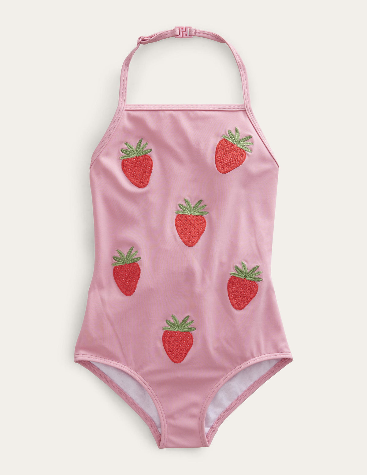 Appliqué Fruit Swimsuit-Pink Lemonade - Image 1