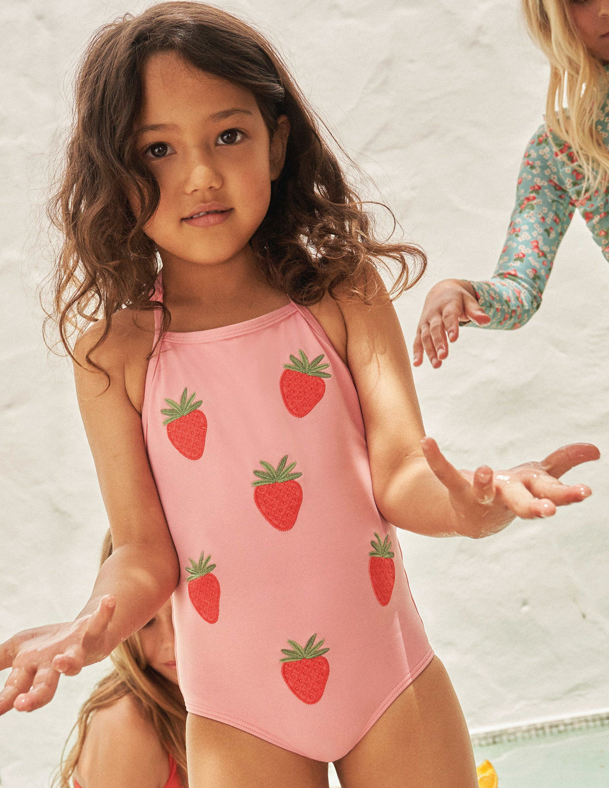 Appliqué Fruit Swimsuit-Pink Lemonade - Image 4