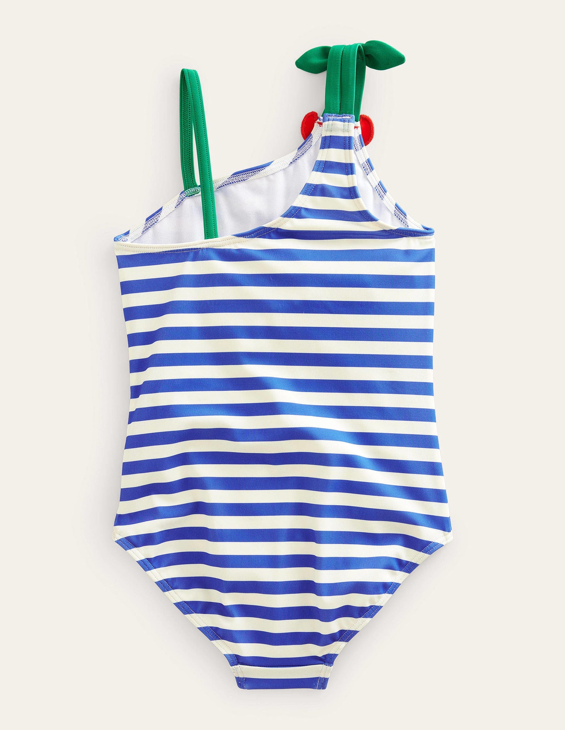 Cherry Strap Swimsuit-Cabana Blue and Ivory Stripe-2