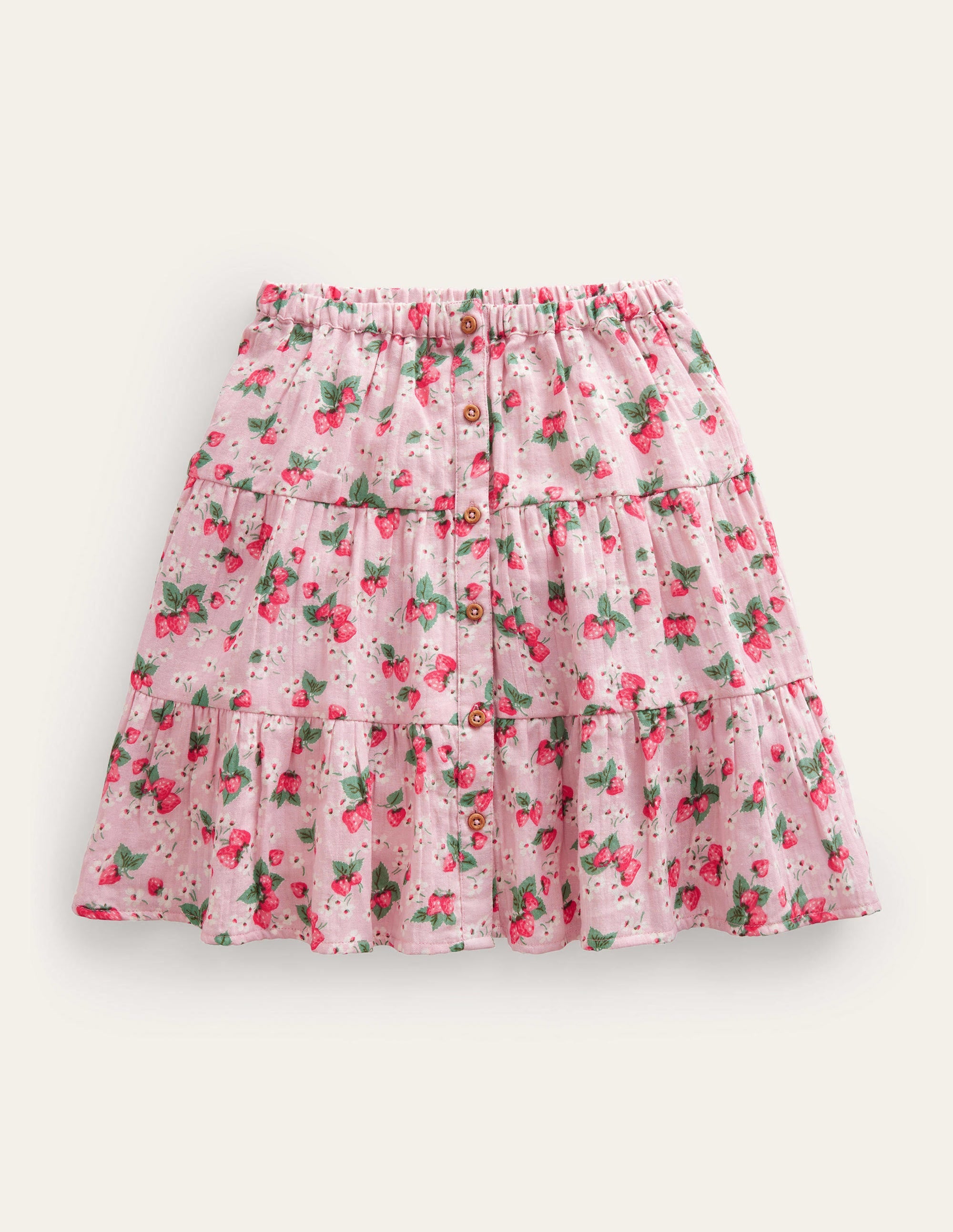 Doublecloth Midi Skirt-French Pink Strawberry - Image 1