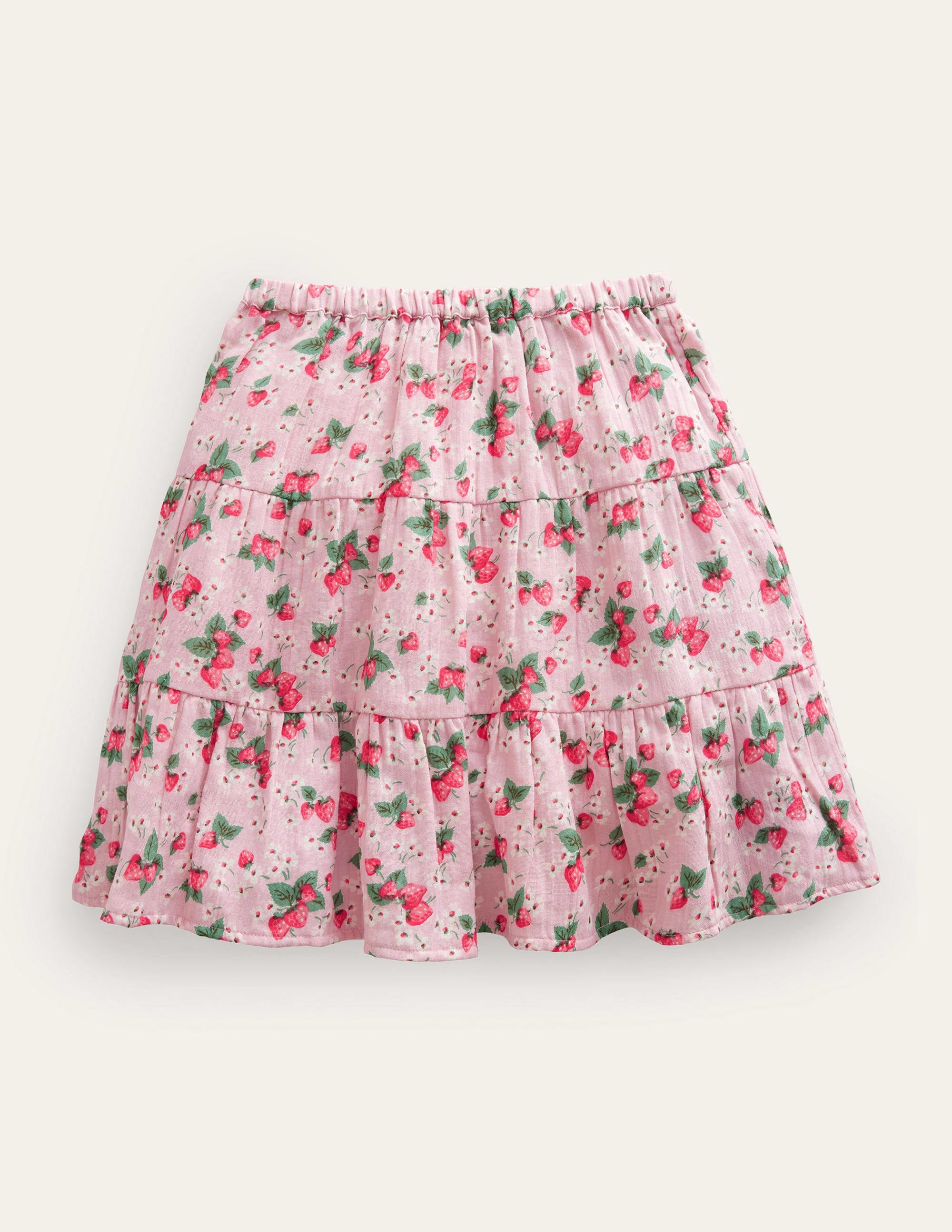 Doublecloth Midi Skirt-French Pink Strawberry - Image 2
