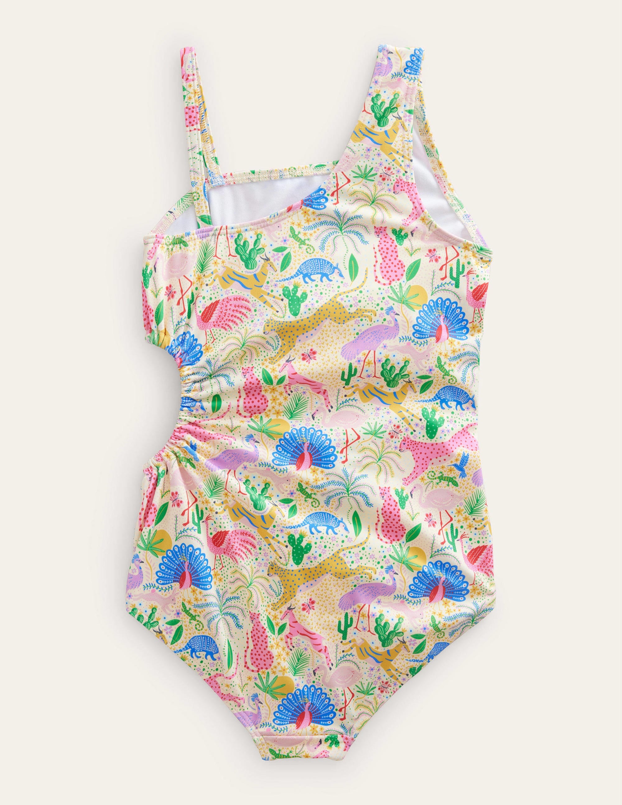 Ruched Cut Out Swimsuit-Multi Mini Desert - Image 2