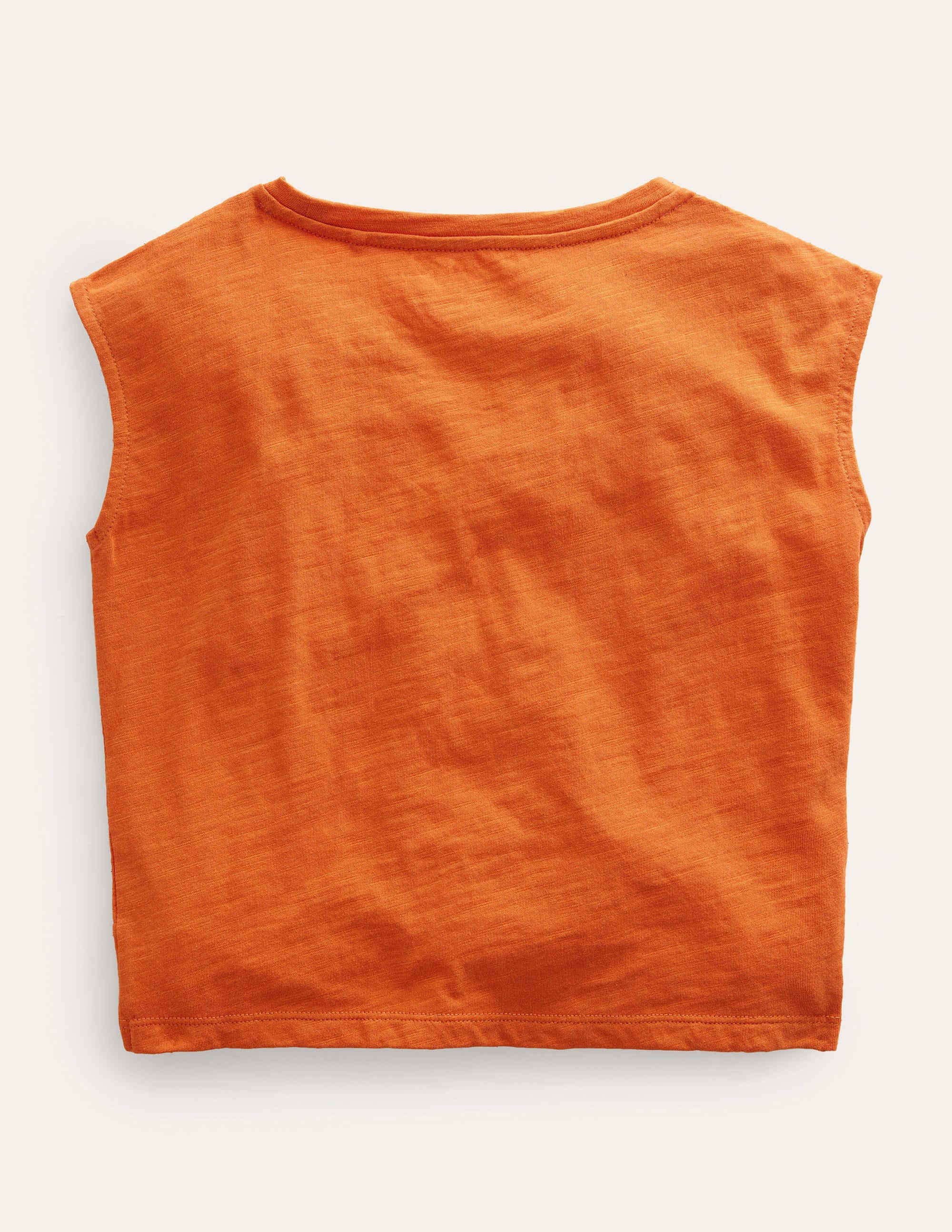 Gathered Front Tee-Kumquat Marl - Image 2