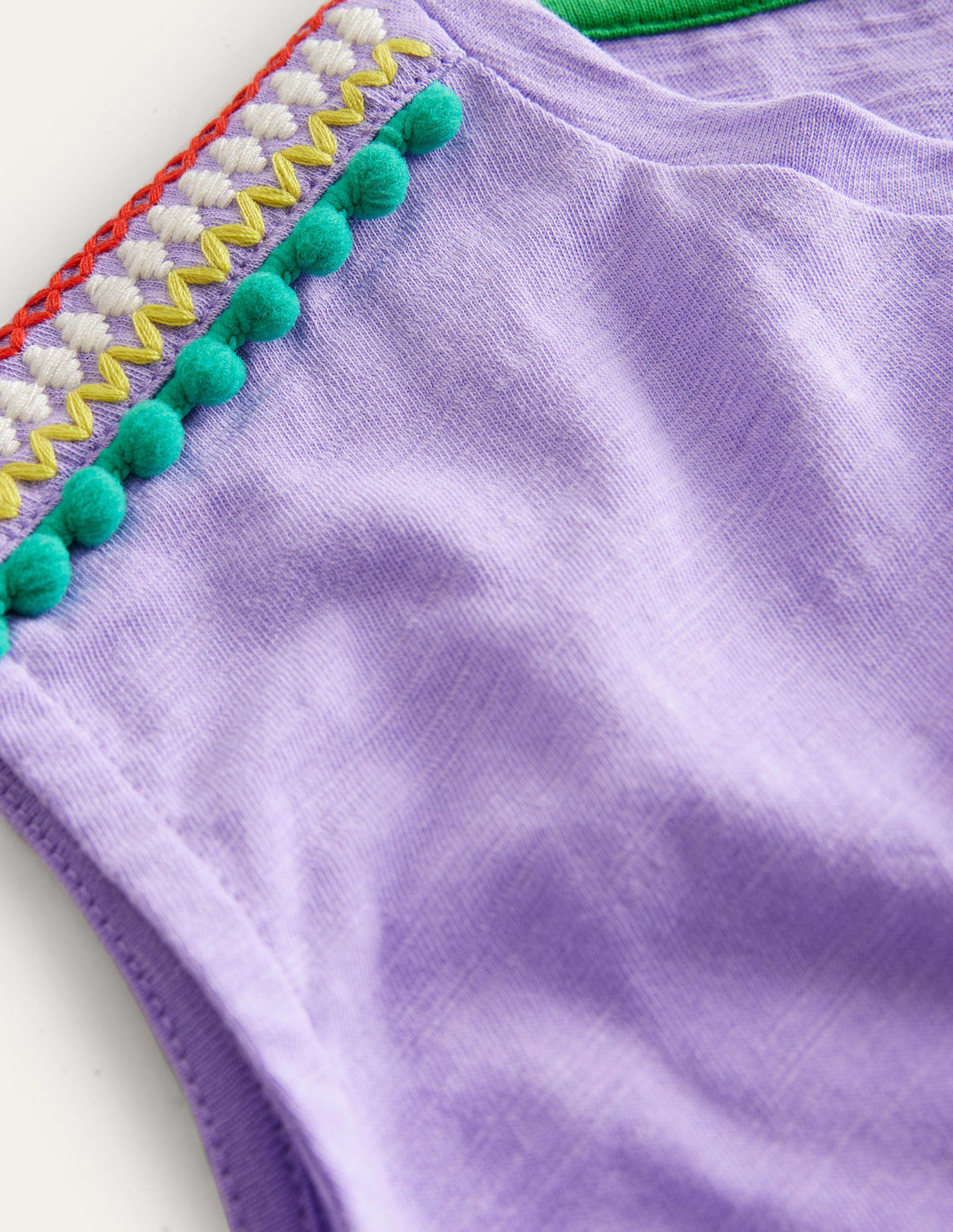 Gathered Front Tee-Pretty Lavender Purple - Image 3