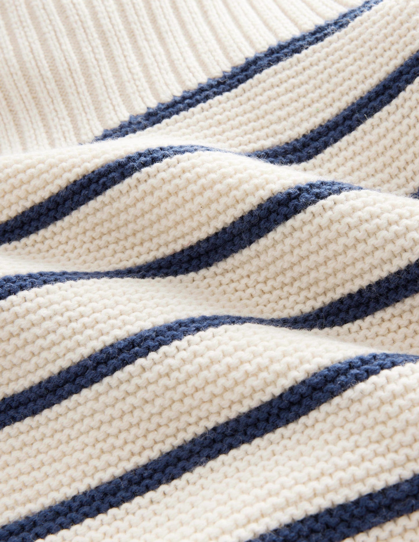 Nautical Jumper-Ecru Marl Stripe