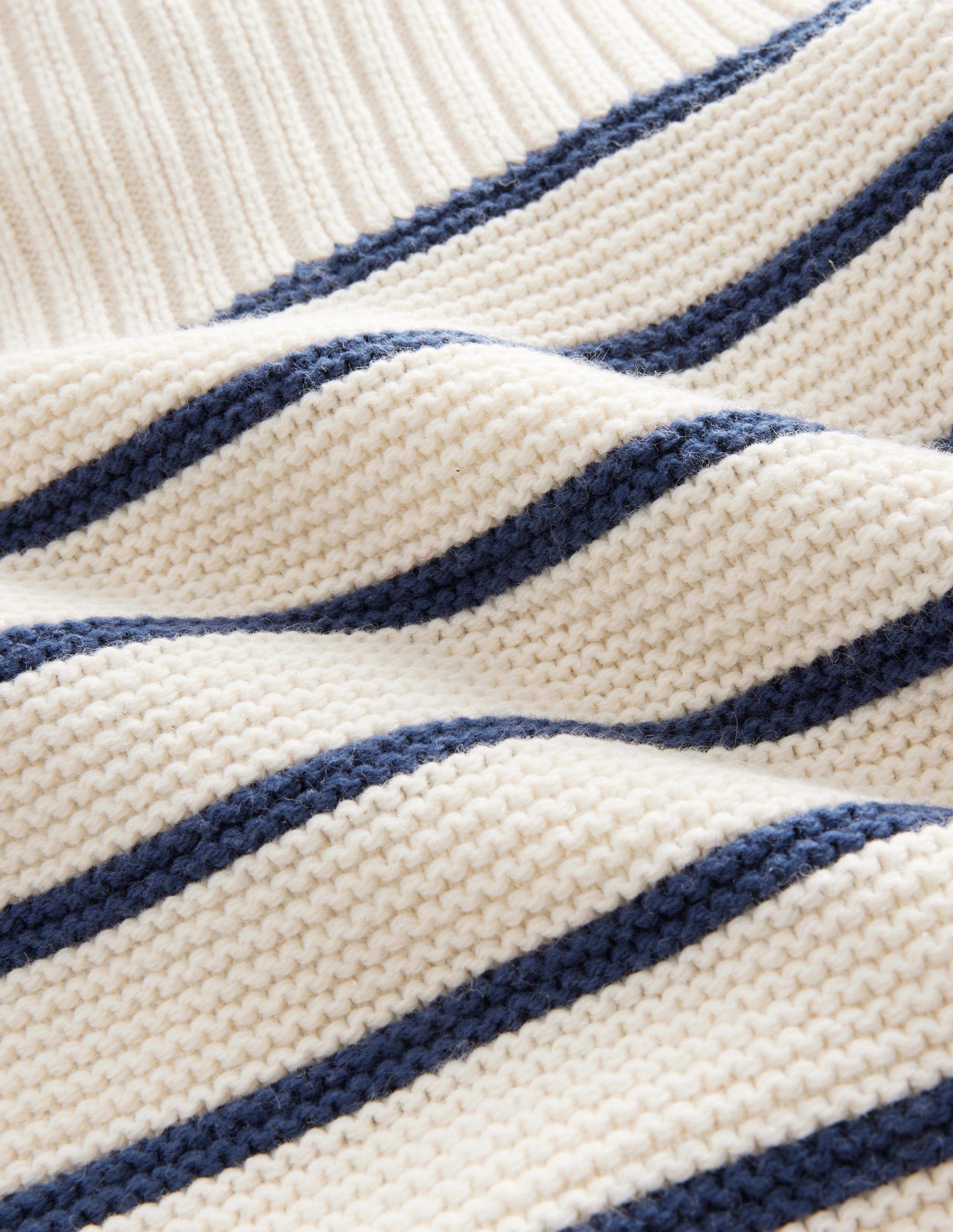 Nautical Jumper-Ecru Marl Stripe - Image 3