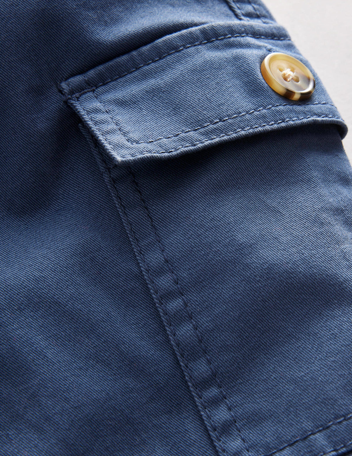 Cropped Cargo Trousers-Robot Blue - Image 3