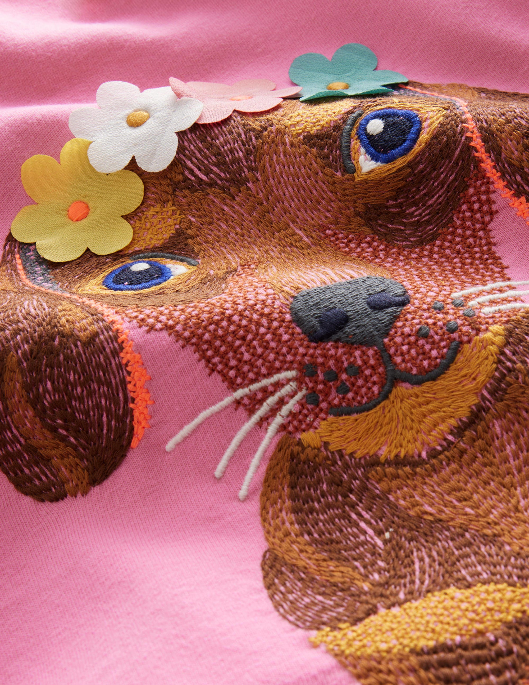 Superstitch Logo T-Shirt-Cameo Pink Puppy - Image 3
