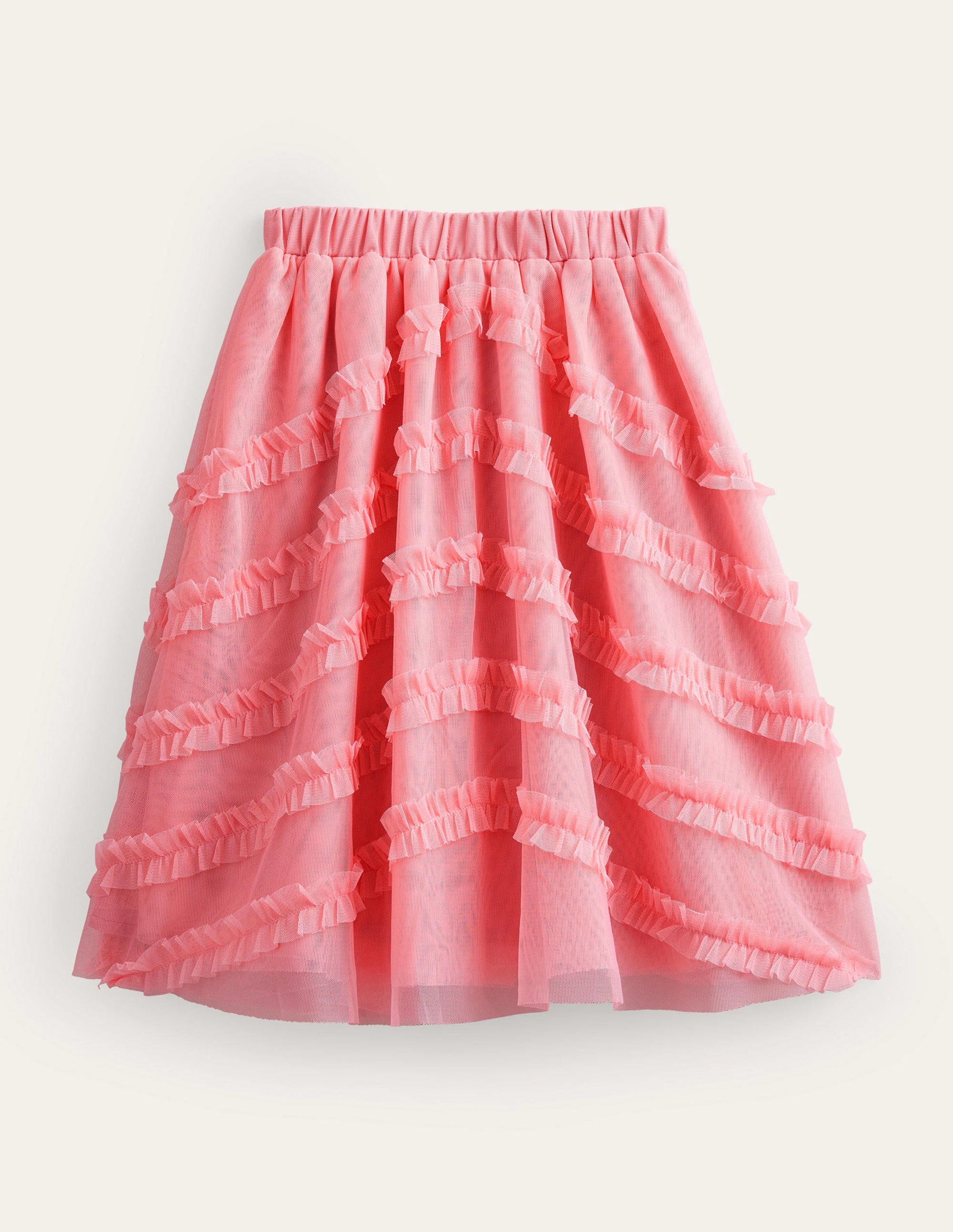 Tulle Midi Occasion Skirt-Boto Pink-1