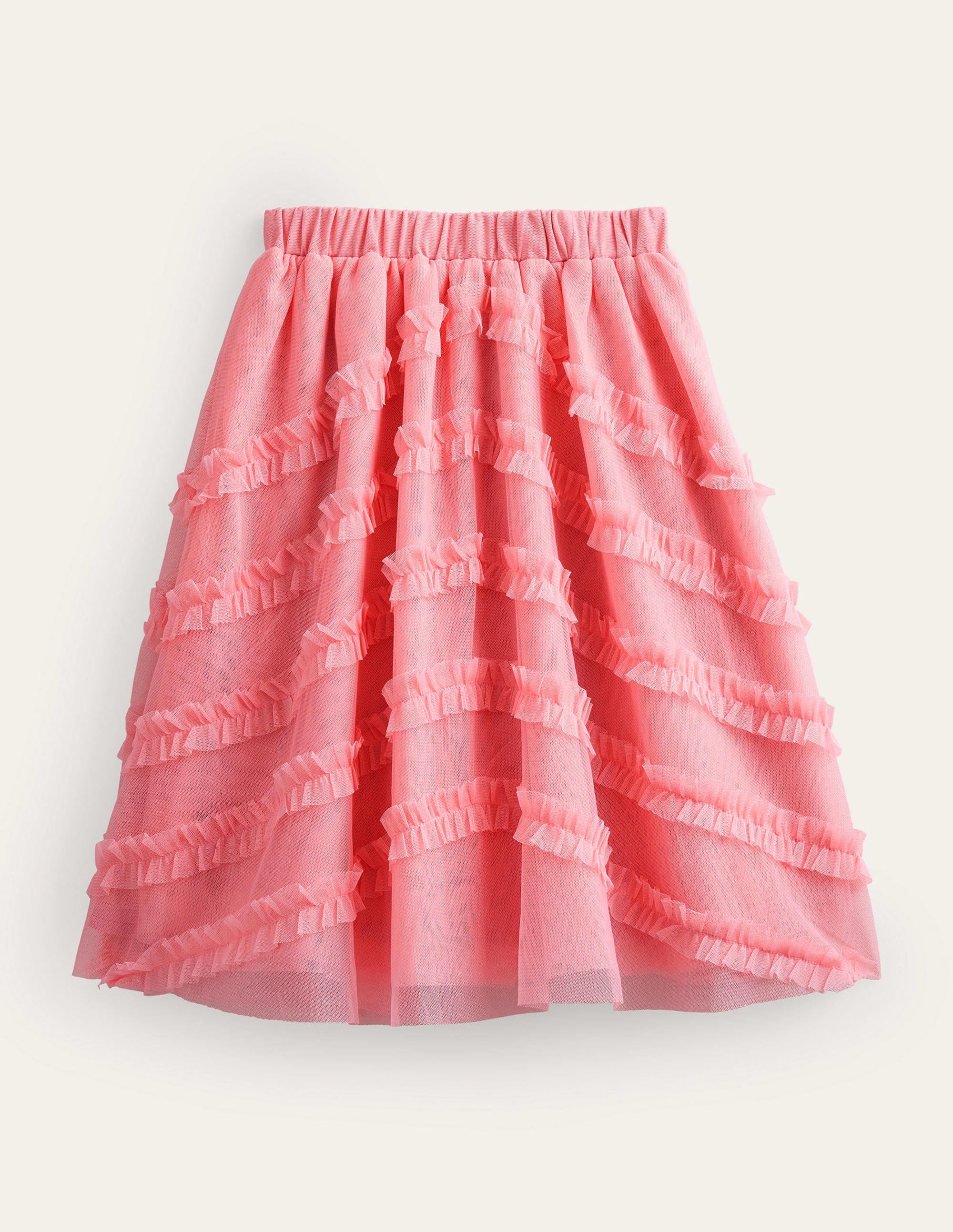 Tulle Midi Occasion Skirt-Boto Pink - Image 1