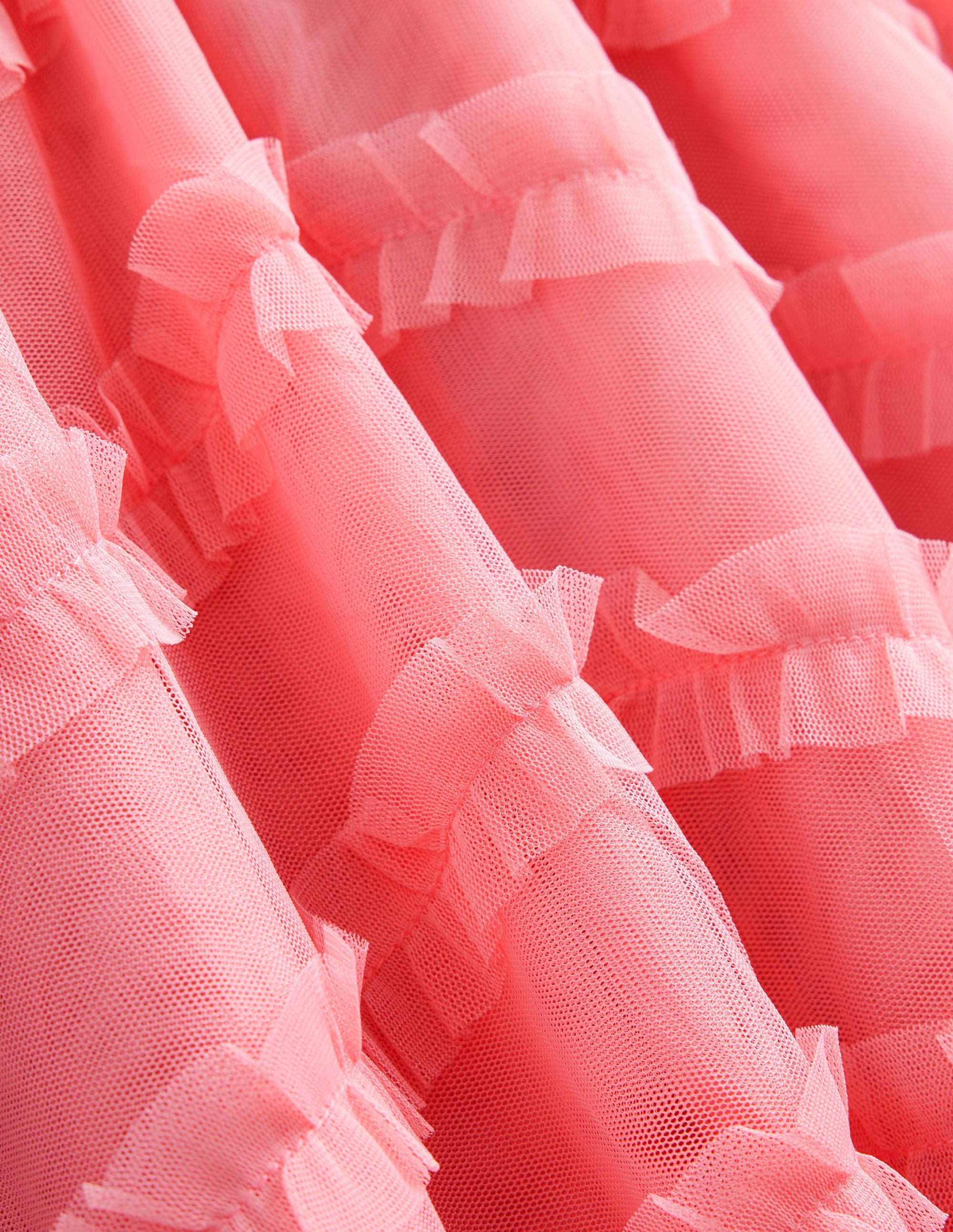 Tulle Midi Occasion Skirt-Boto Pink - Image 3