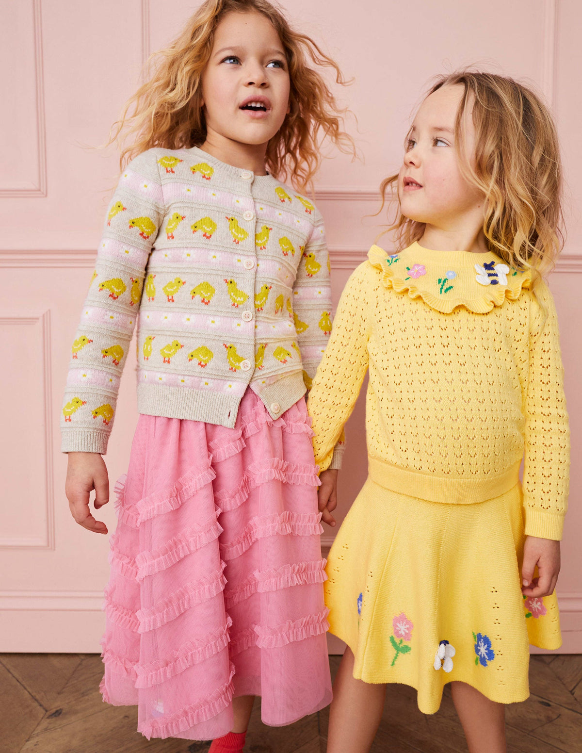 Tulle Midi Occasion Skirt-Boto Pink - Image 4