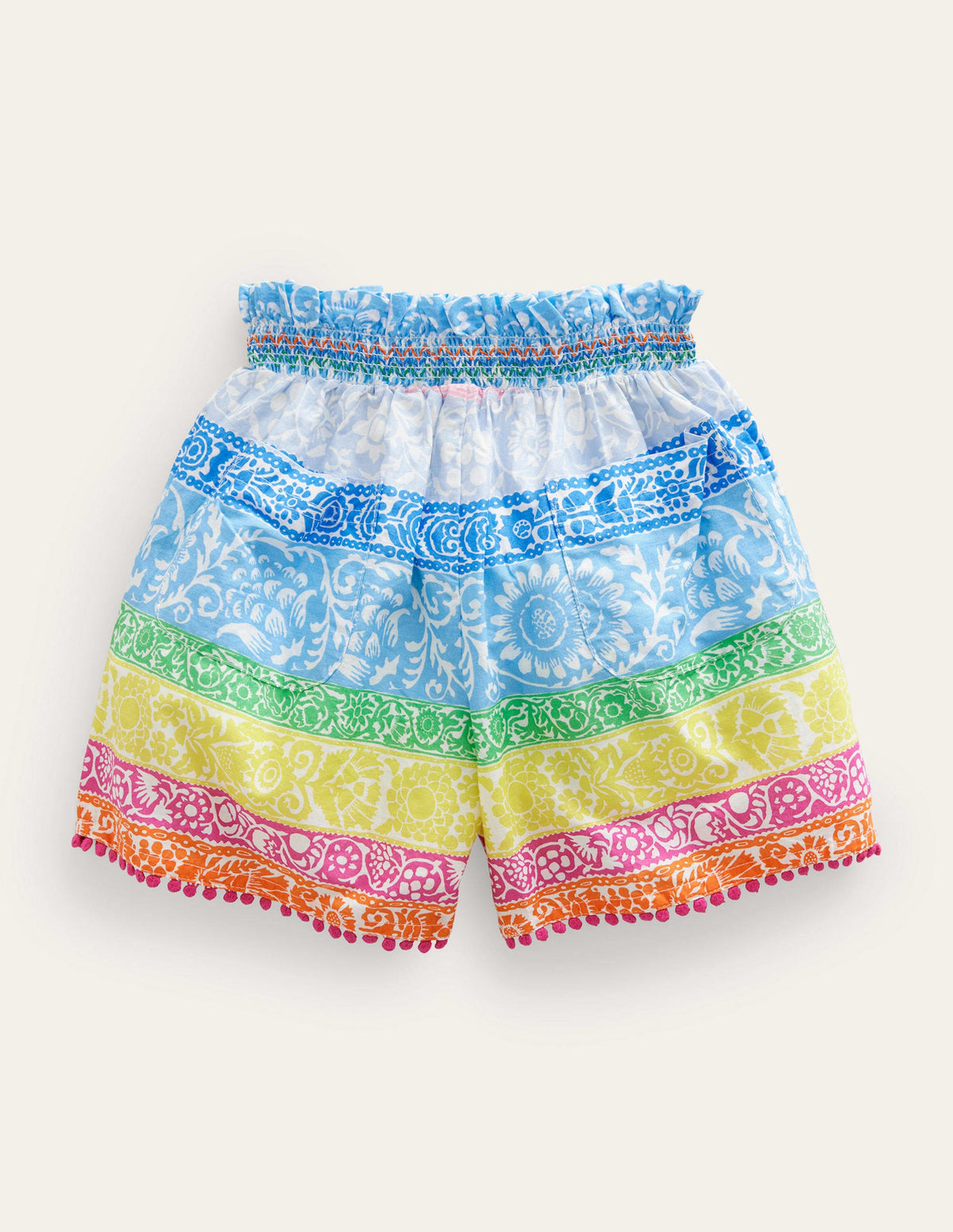 Printed Culottes-Multi Wallpaper Stripe - Image 2