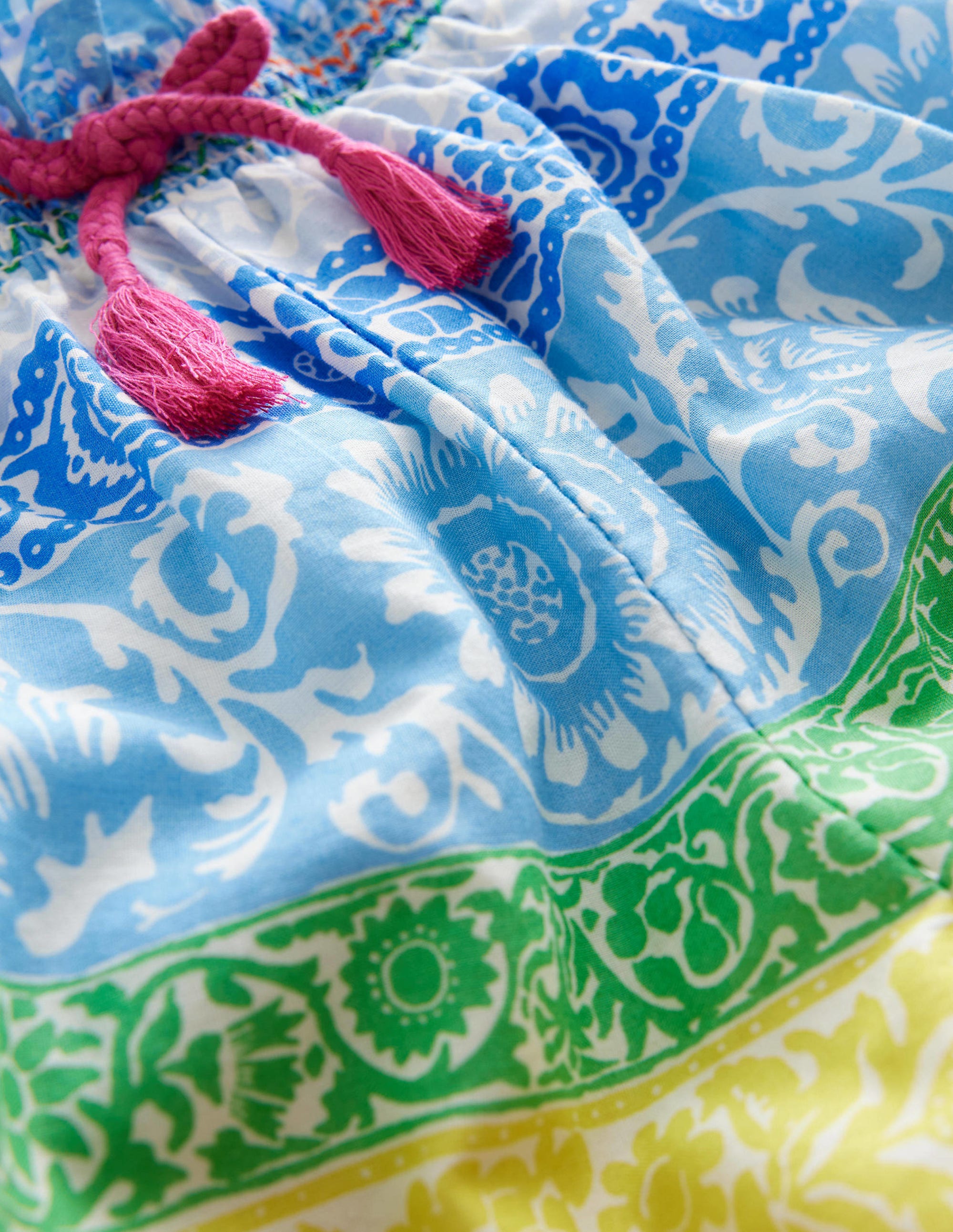 Printed Culottes-Multi Wallpaper Stripe - Image 3