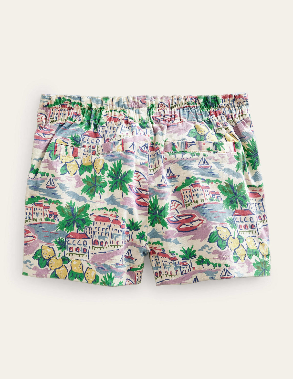 Printed Chino Shorts-Multi Scene Print - Image 2