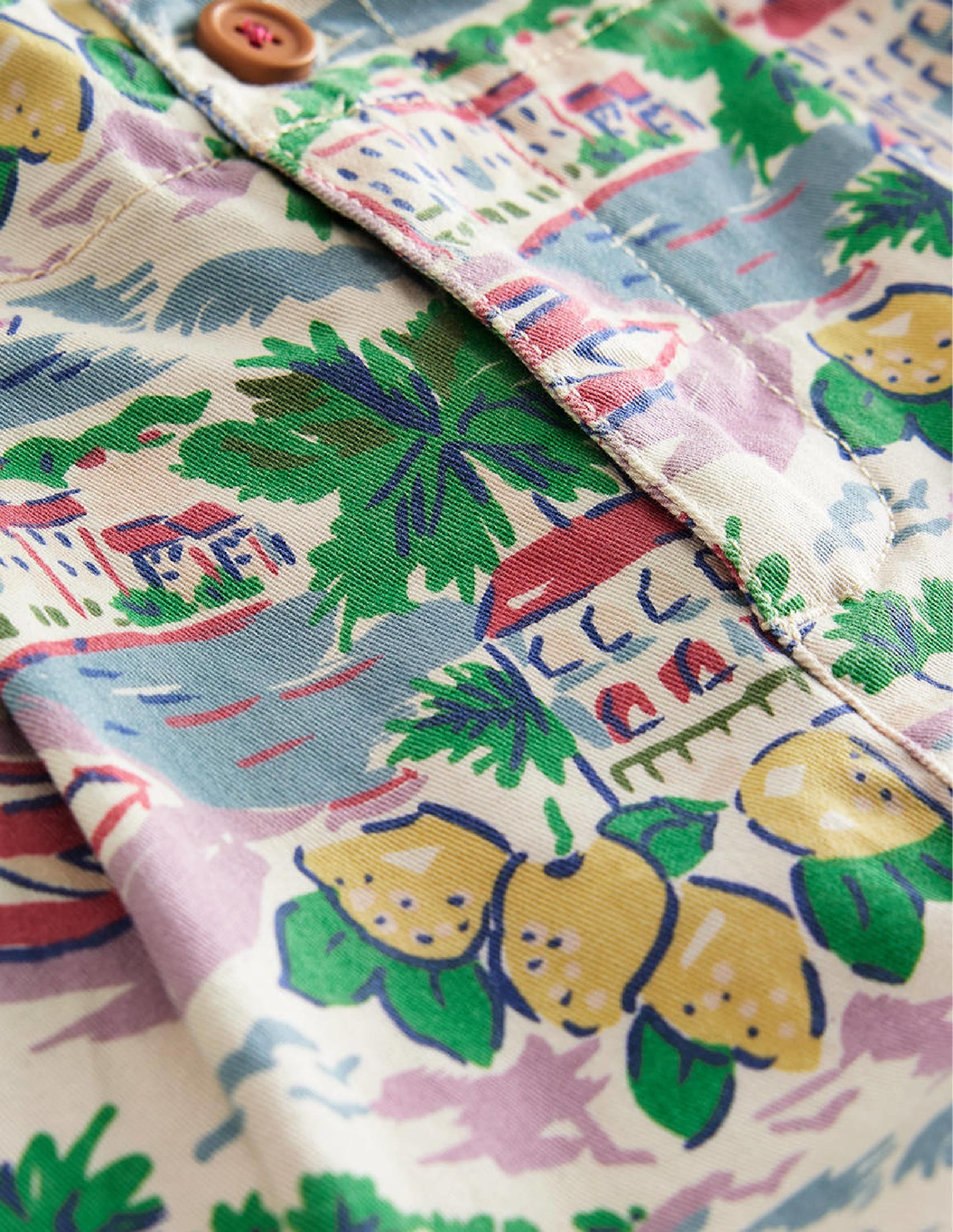 Printed Chino Shorts-Multi Scene Print - Image 3