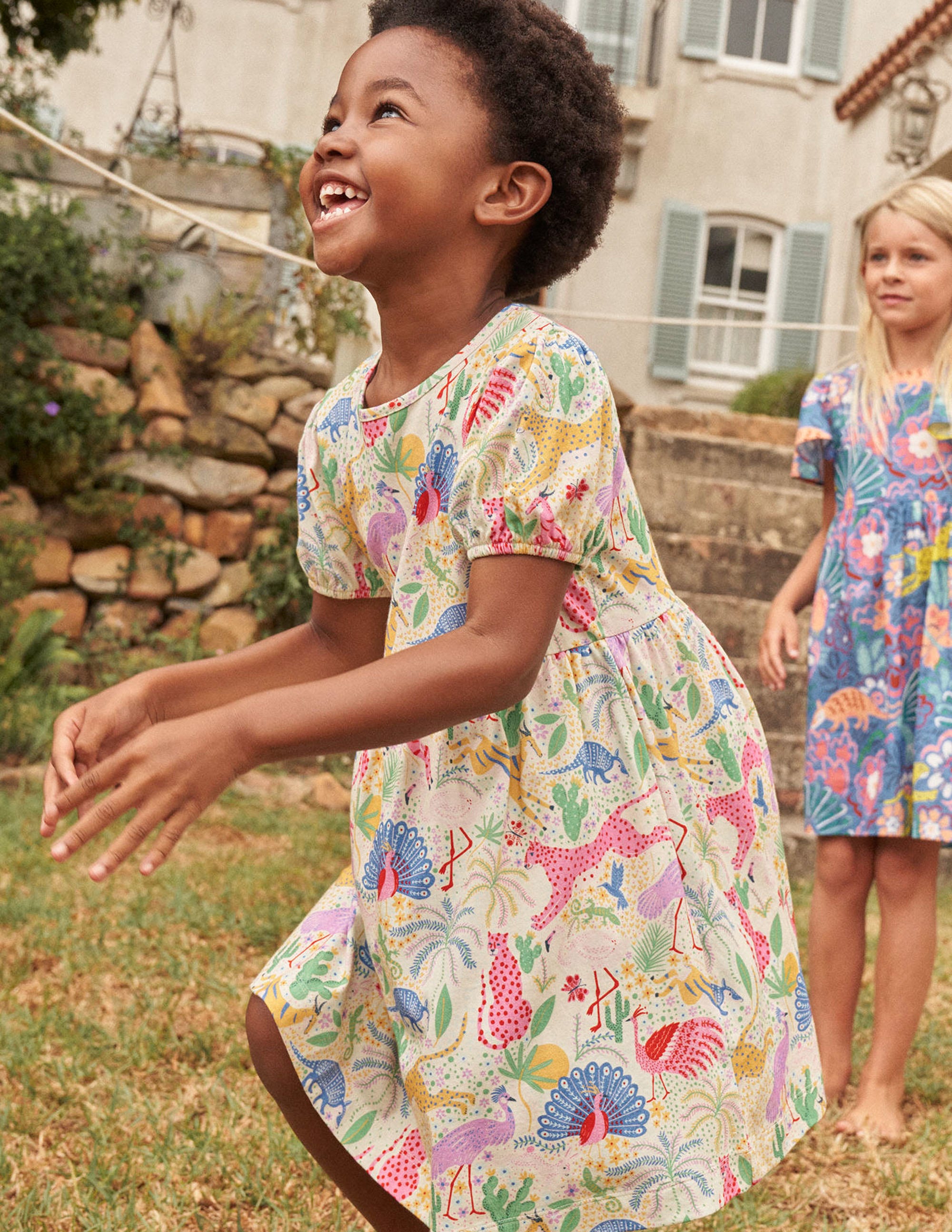 Puff Sleeve Dress-Multi Desert - Image 4