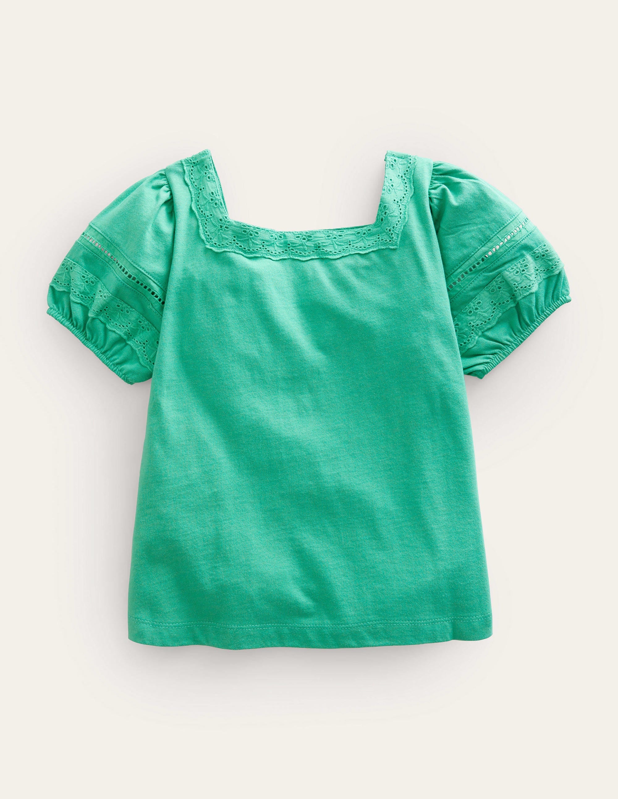 Square Neck Swing Top-Asparagus Green - Image 2