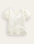Square Neck Swing Top-Ivory