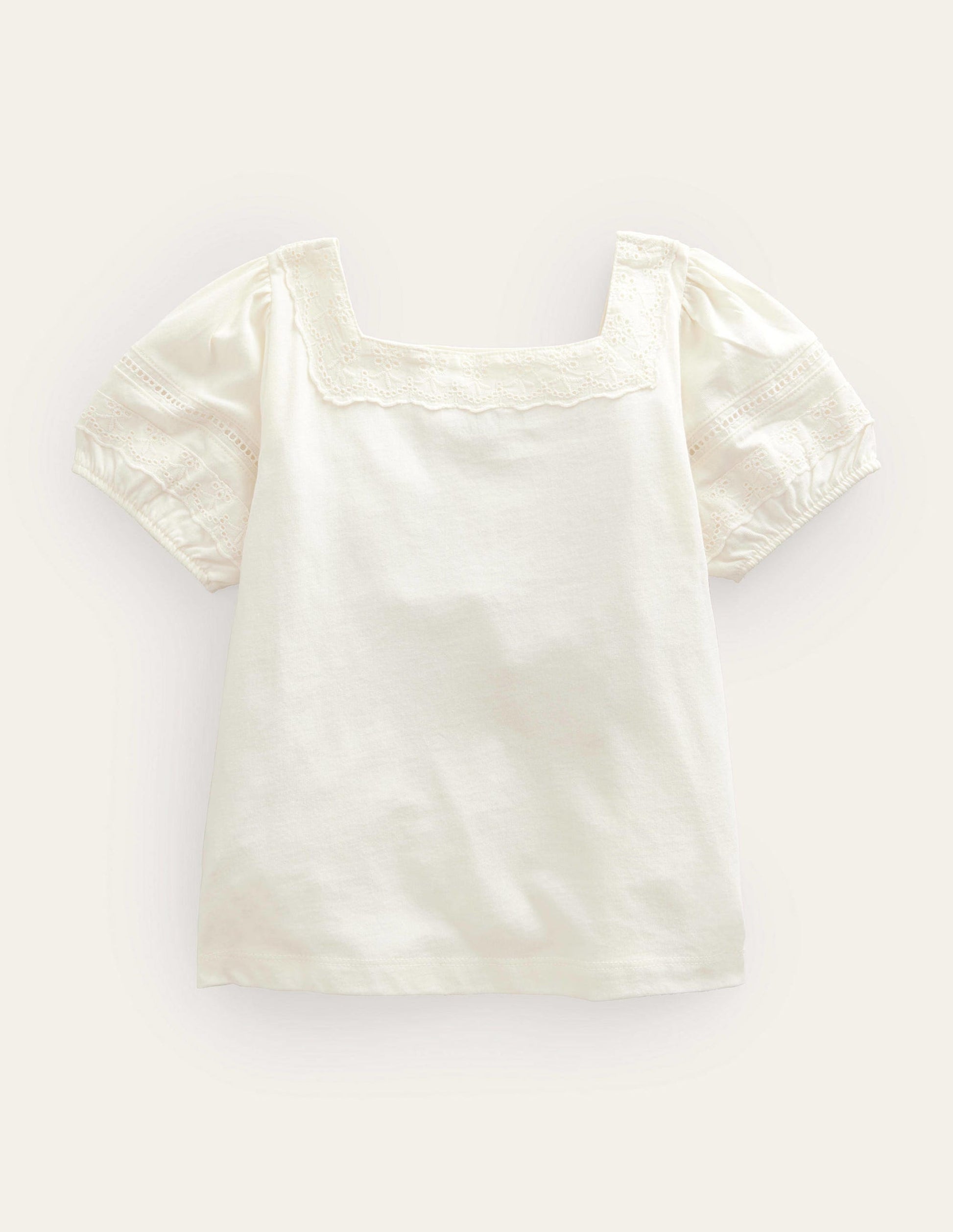 Square Neck Swing Top-Ivory-2