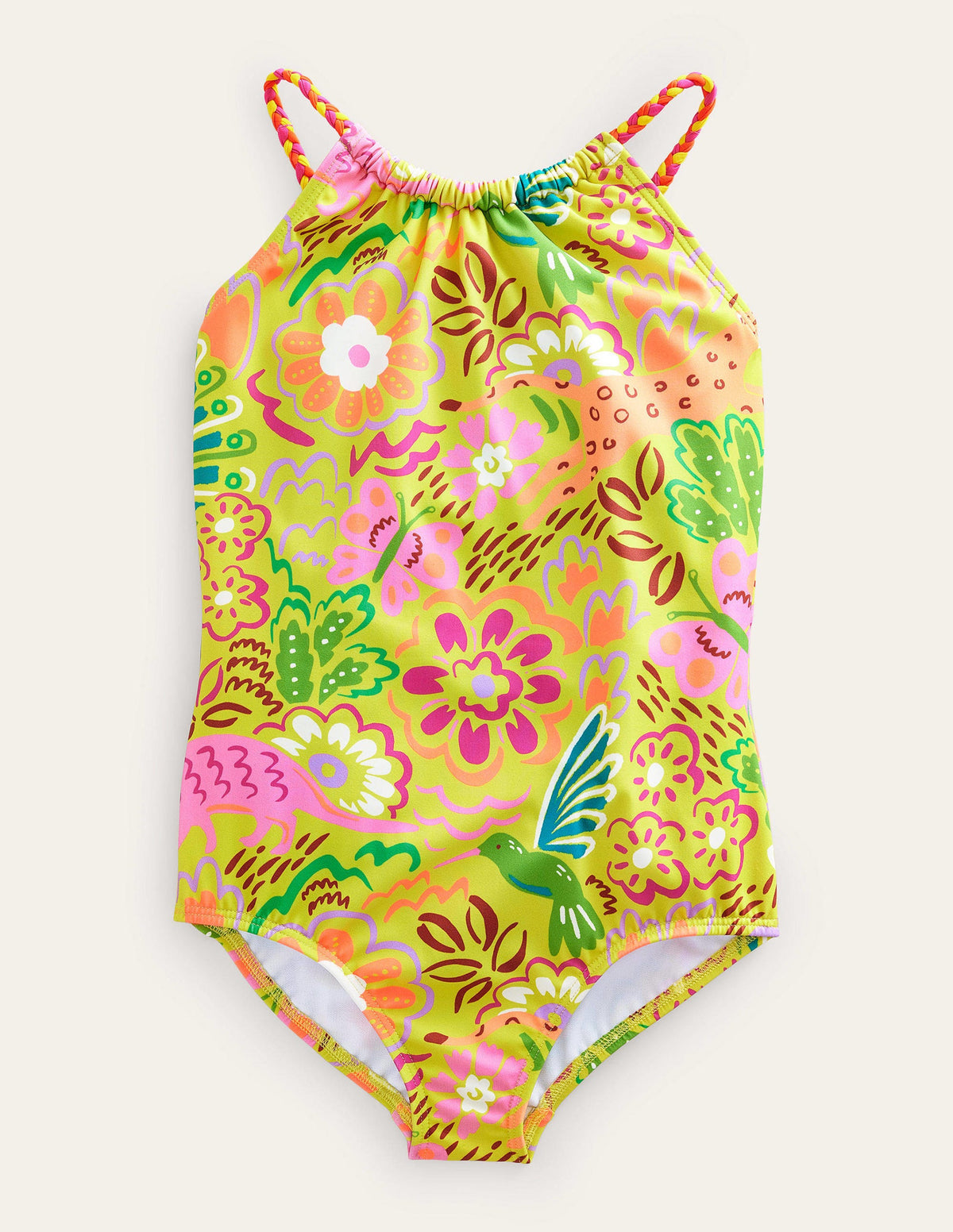 Braided Loop Back Swimsuit-Ivory, Gooseberry Animals - Image 1