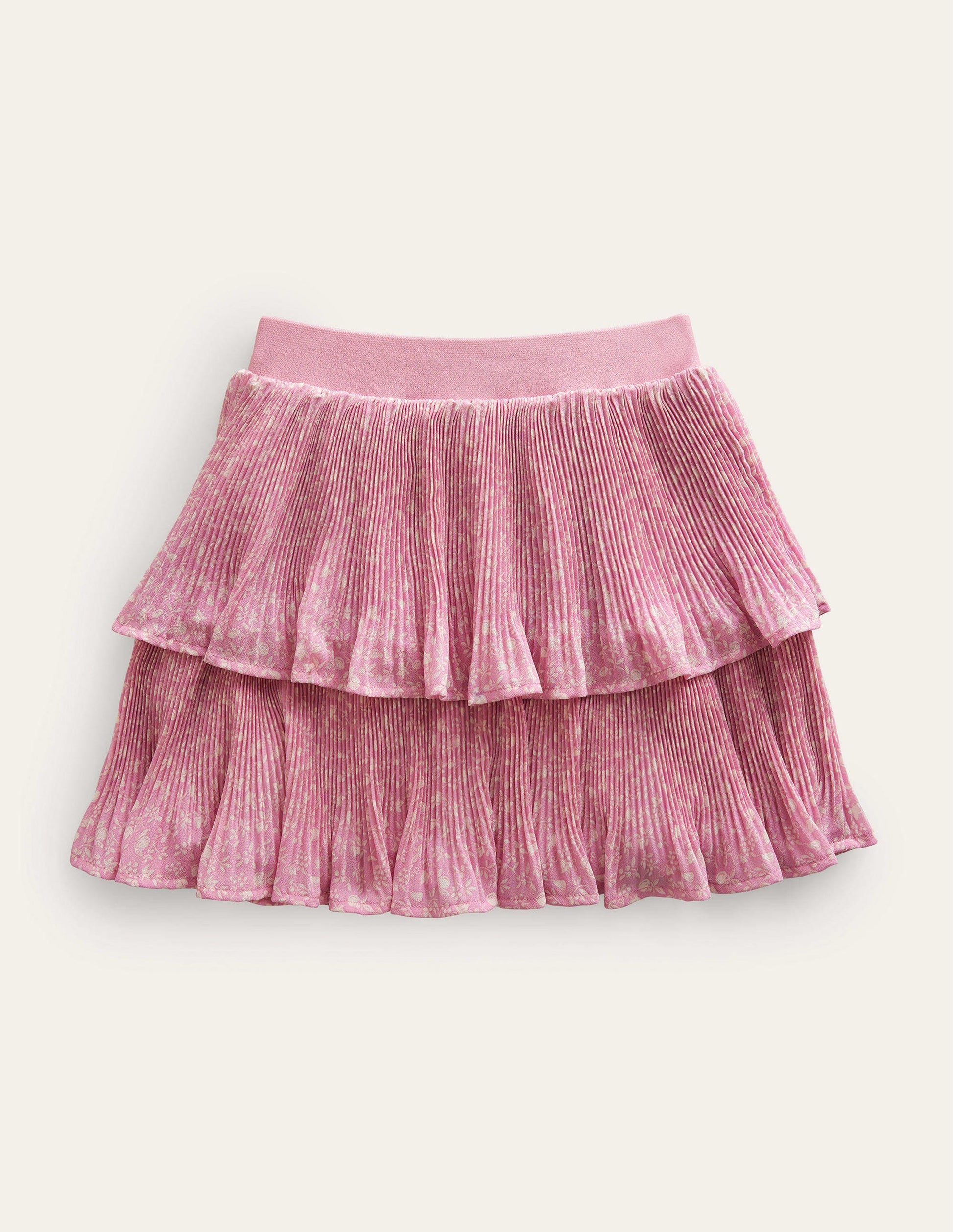 Plisse Mini Skirt-Soft Lavender Orchard-2