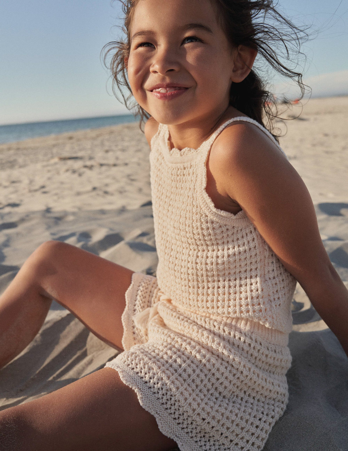 Mock Crochet Top-Dorset Cream-4