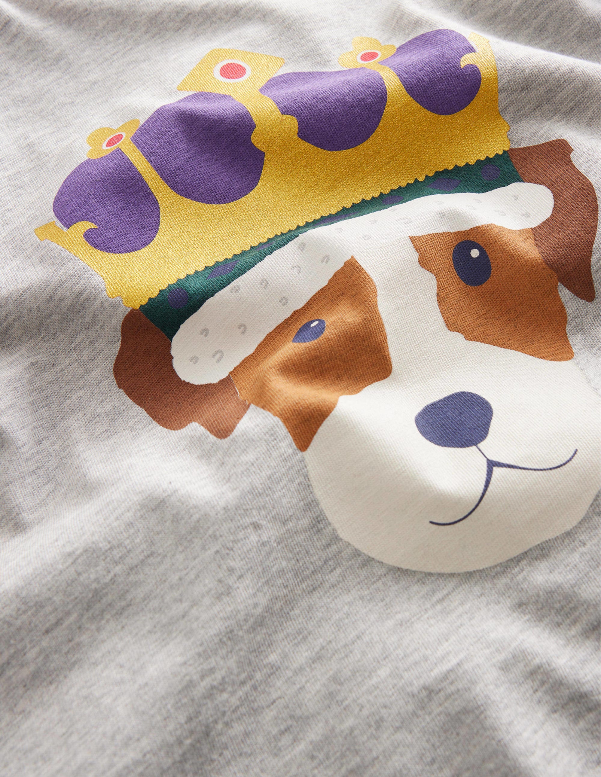 Coronation T-shirt-Bluing/Grey Marl - Image 3