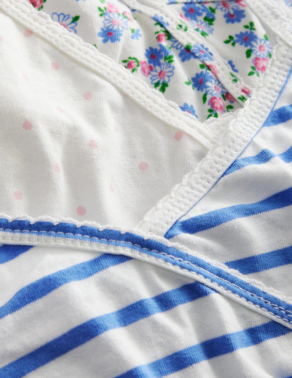 Crossover Crop Tops 3 Pack-Multi Floral-2