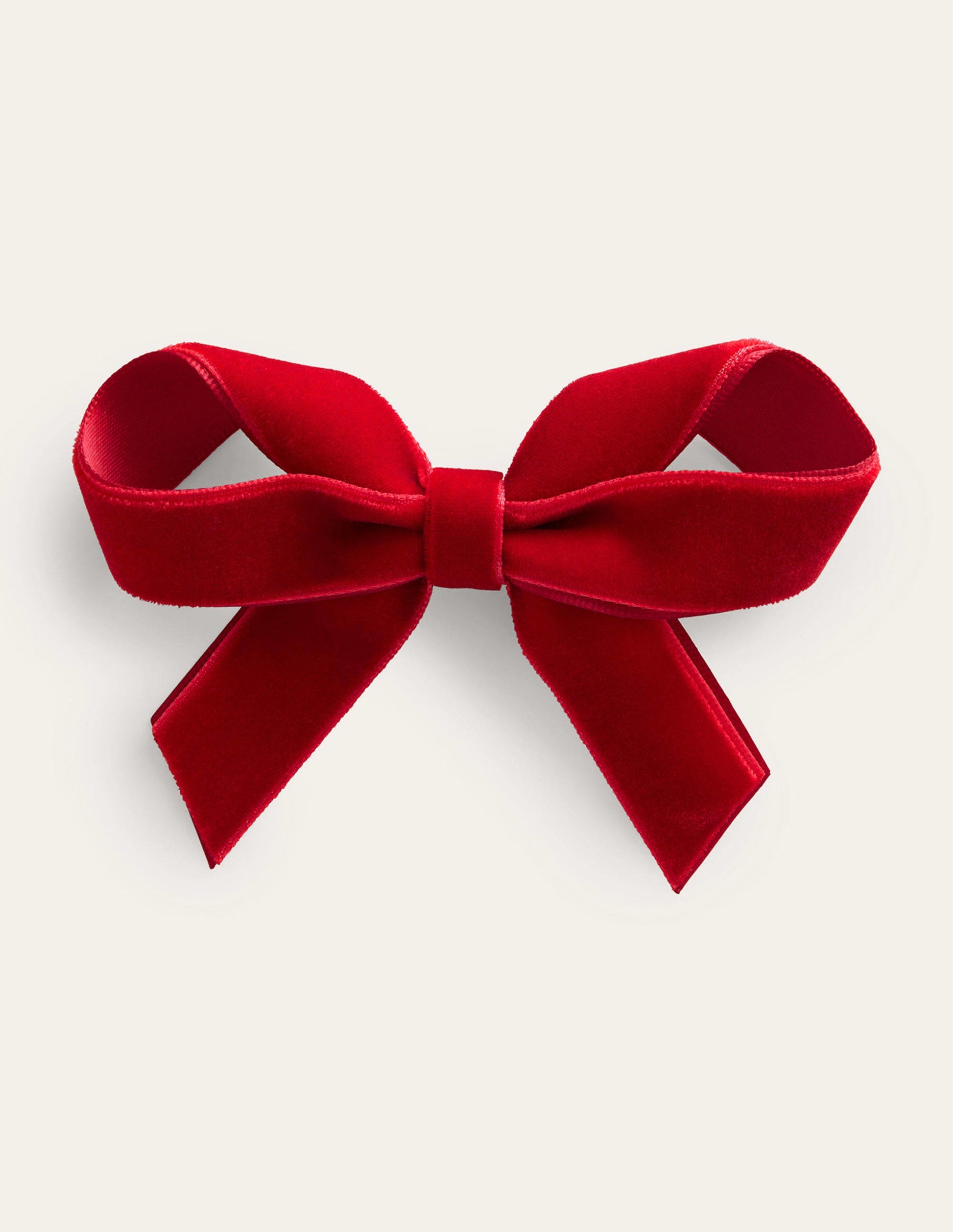 Large Bow Hair Clip-Brilliant Red-1