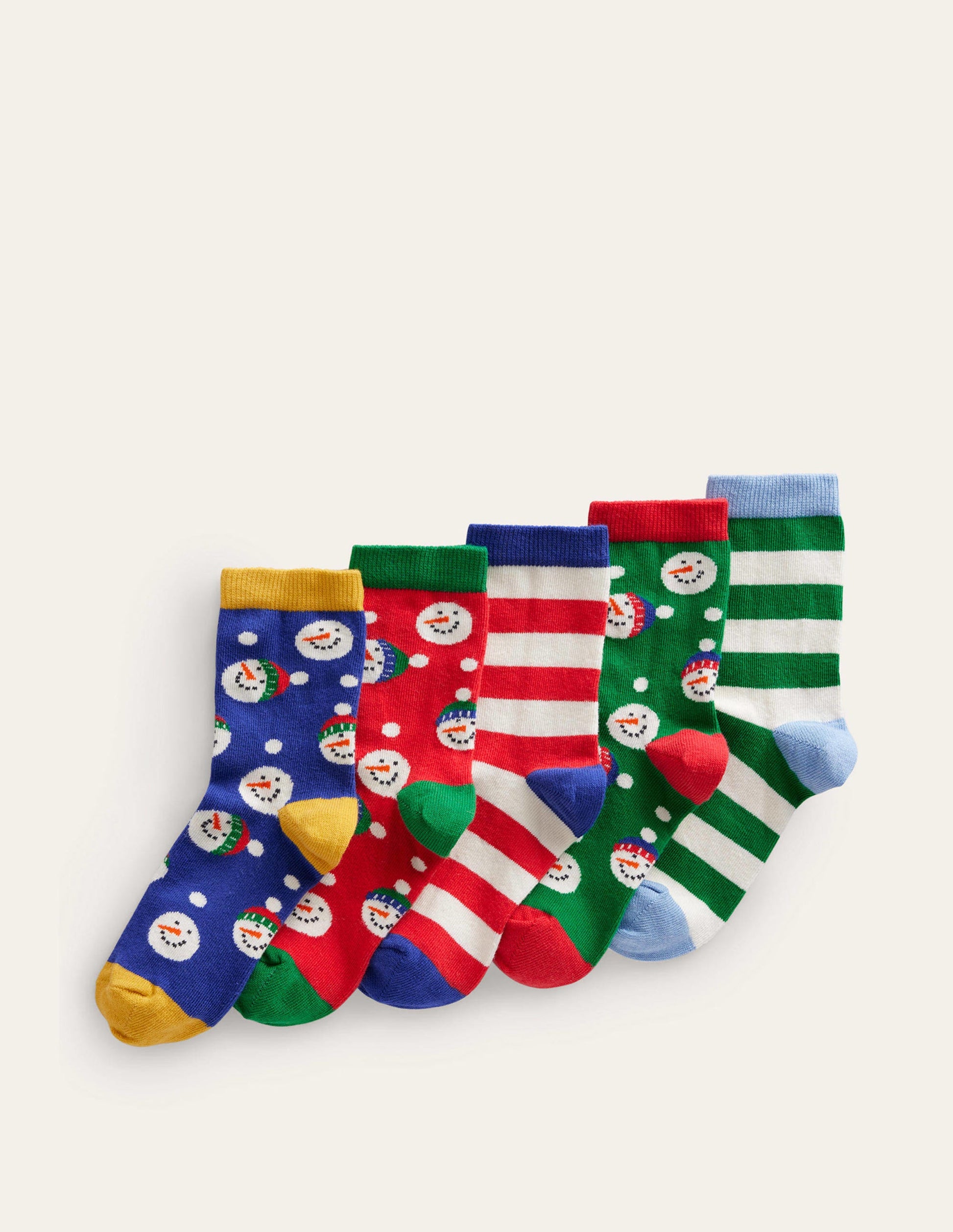 Socks 5 Pack-Festive Stripes-1