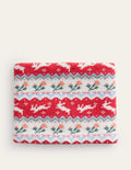 Fair Isle Knitted Snood-Rose Pink