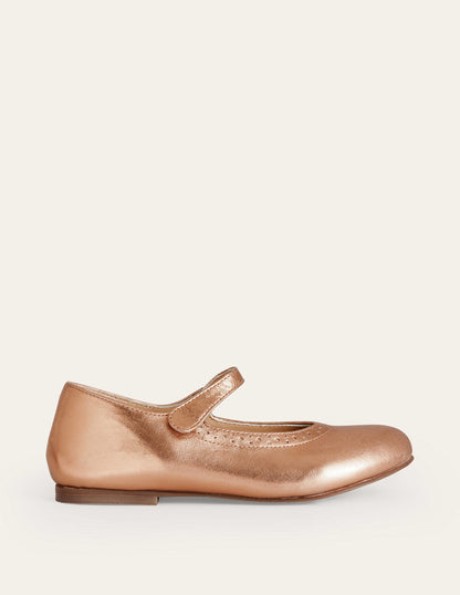 Leather Mary Janes-Bronze-1