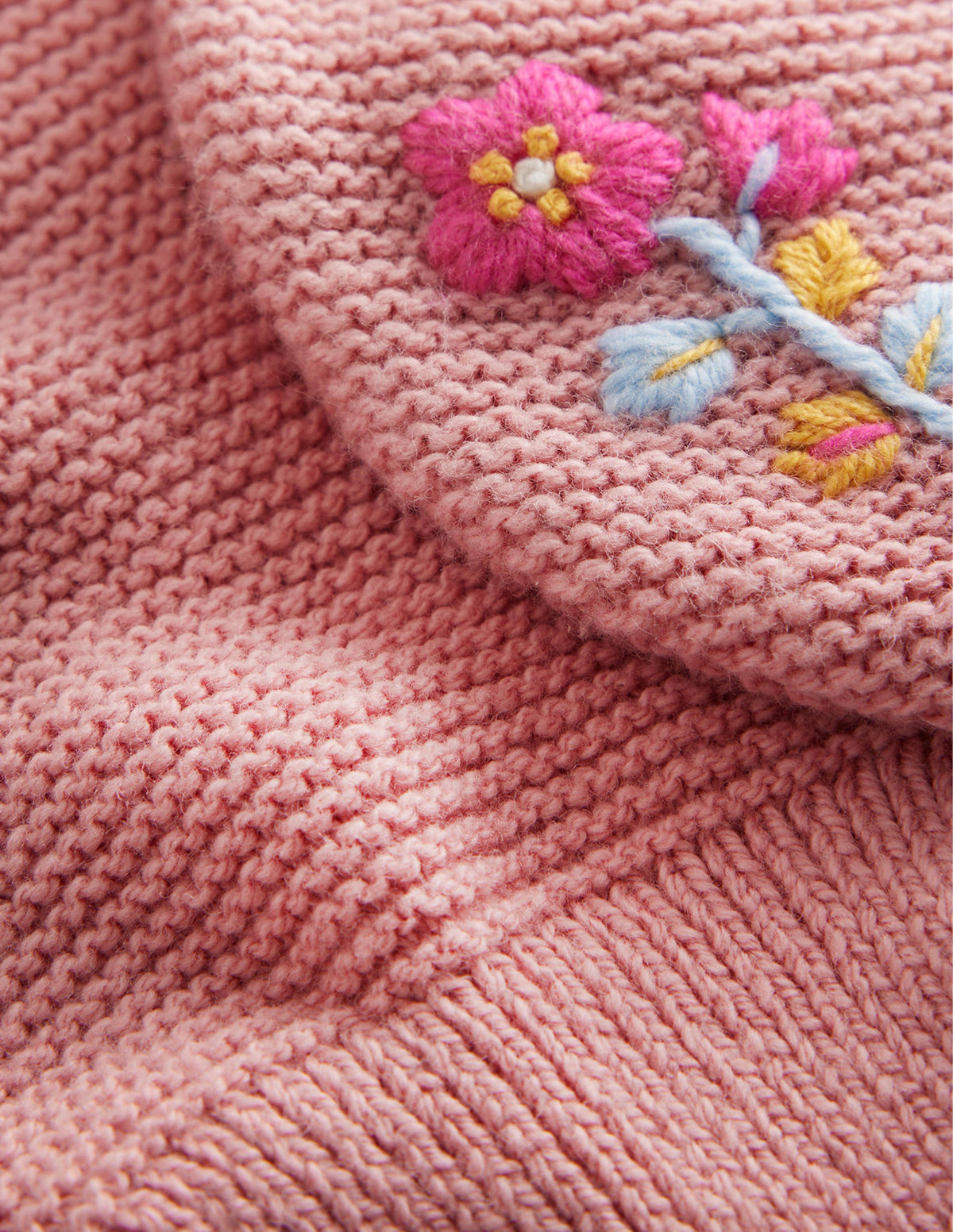 Knitted Keyhole Scarf-French Pink-3