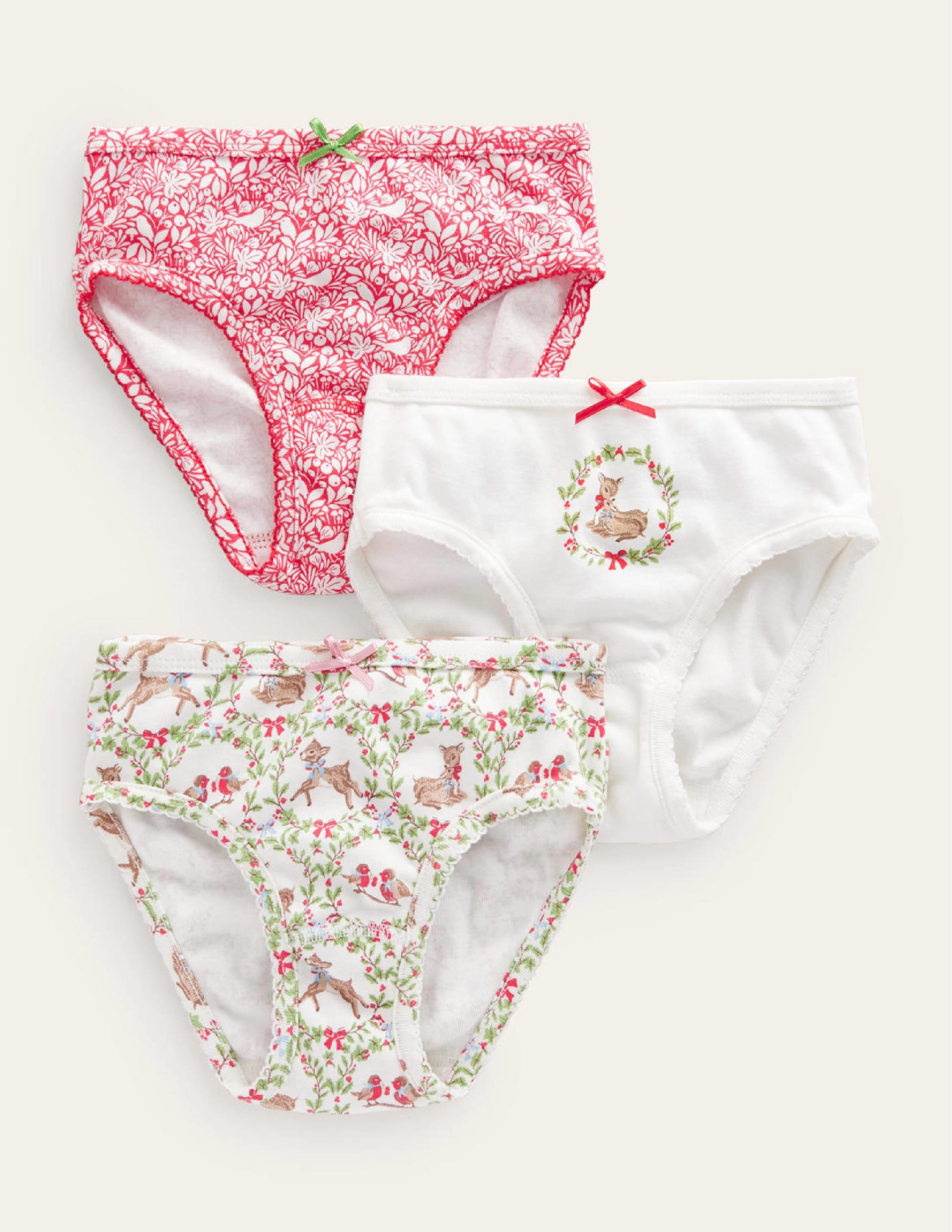 Festive Pants 3 Pack-Red Festive - Image 1