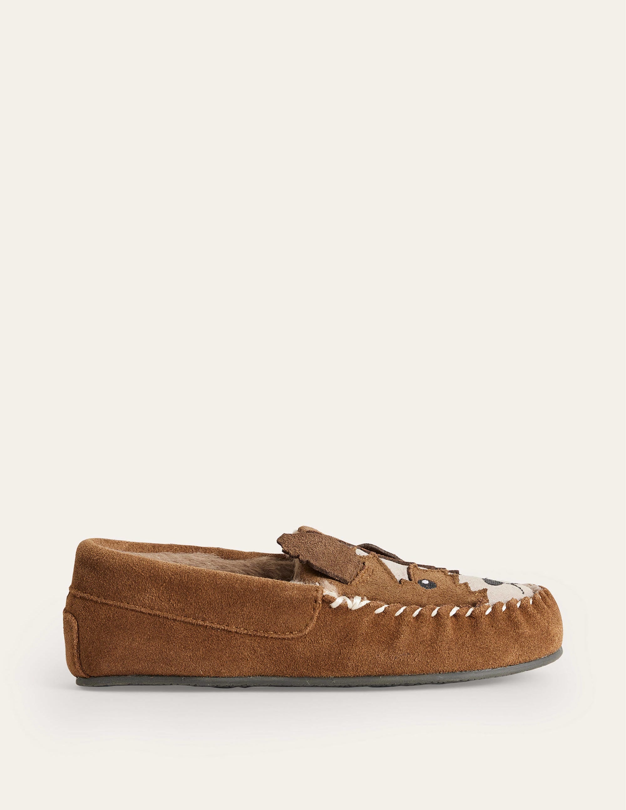 Suede Slippers-Tan Brown - Image 1