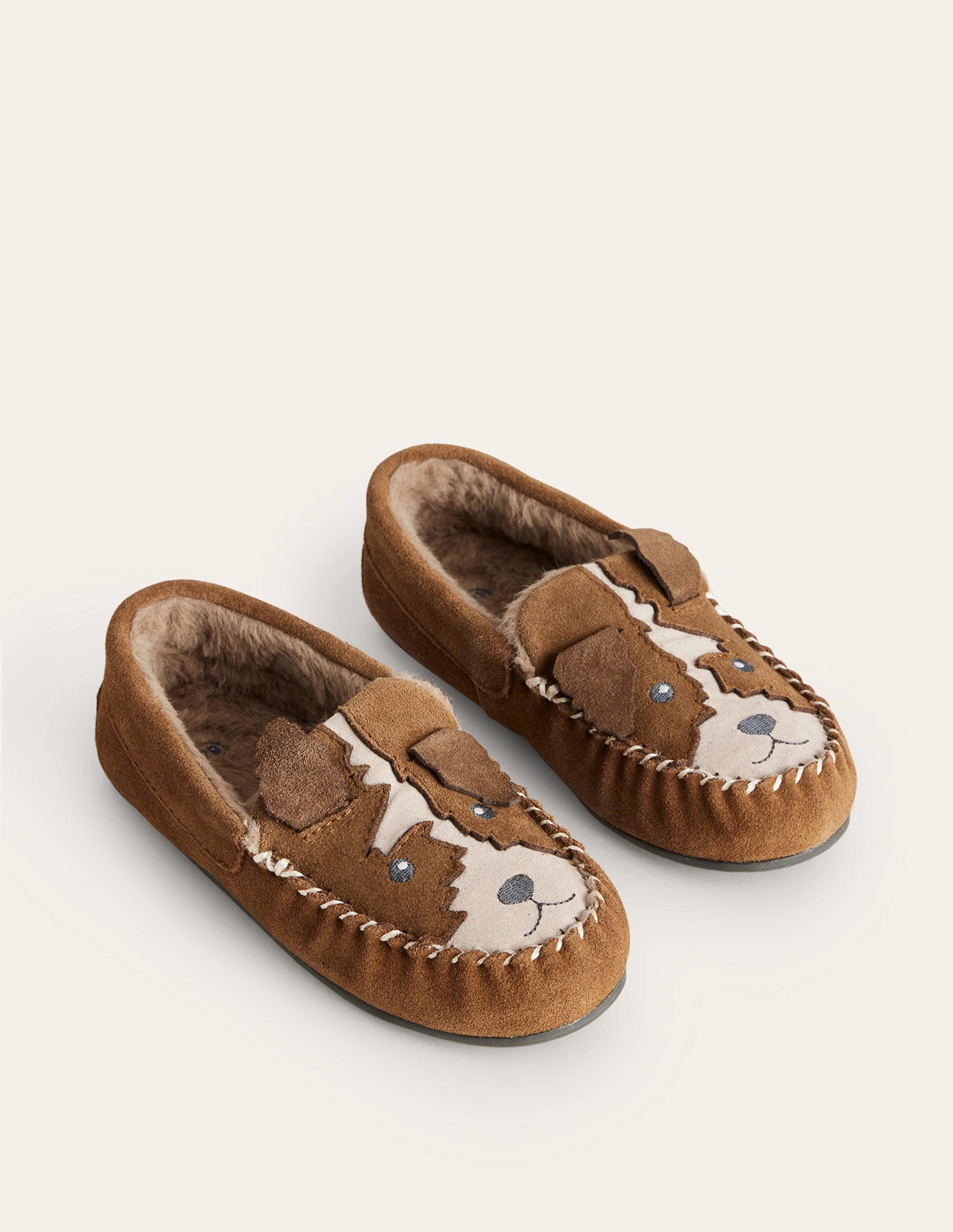 Suede Slippers-Tan Brown - Image 2
