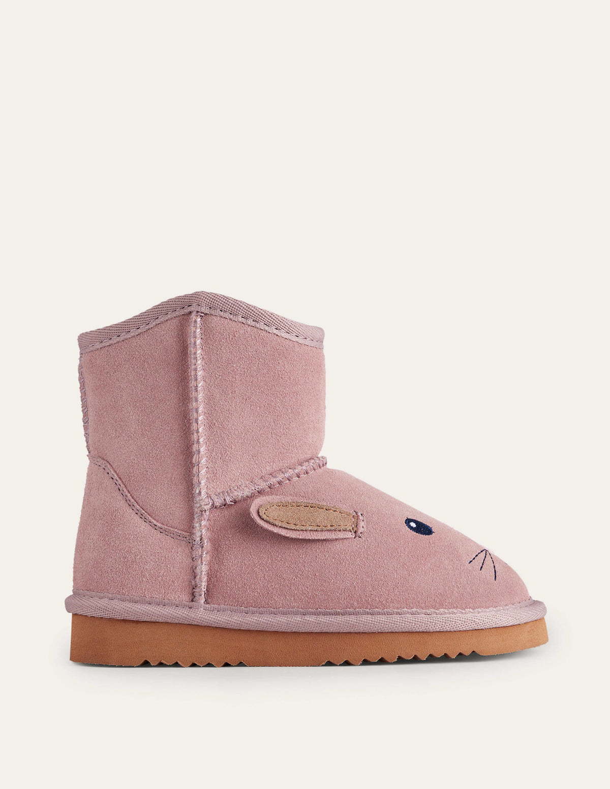 Novelty Sheepskin Boots-Vintage Pink-1
