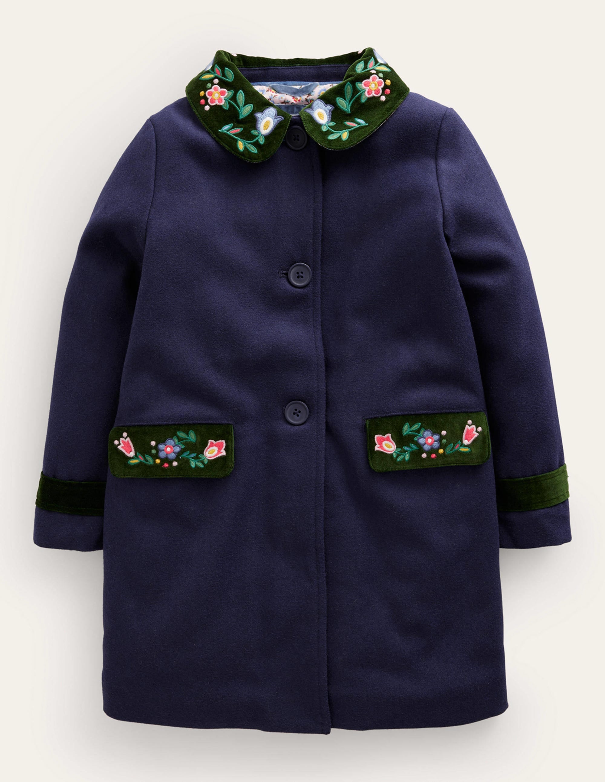 Wonderful Wool Blend Coat-French Navy - Image 1