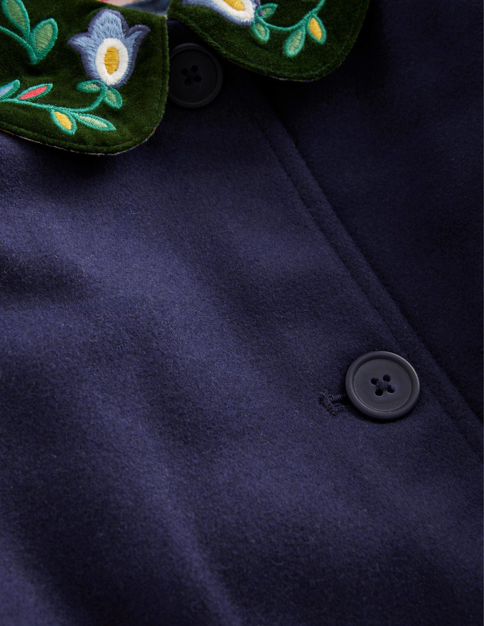 Wonderful Wool Blend Coat-French Navy-3
