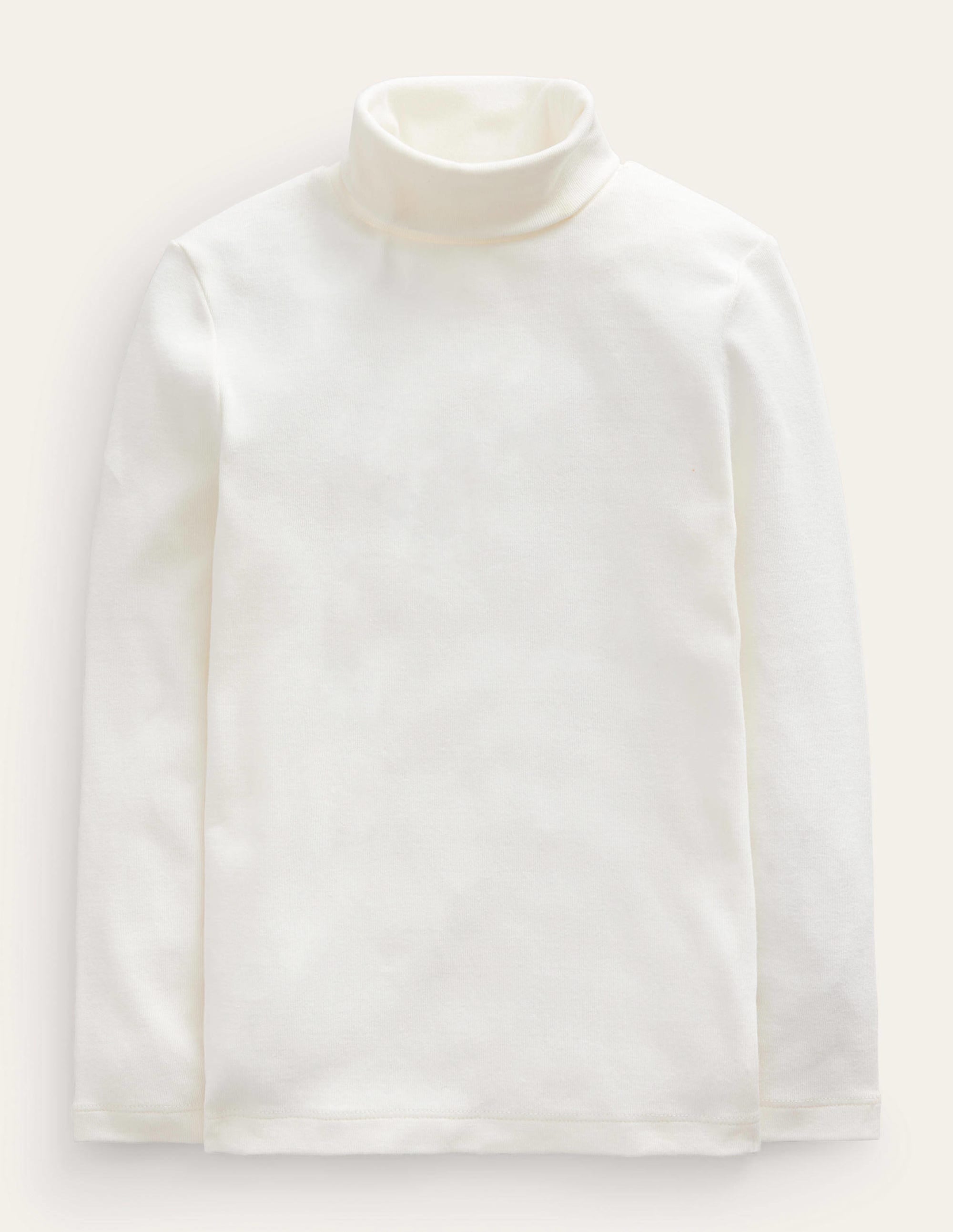 Super Soft Roll Neck Top-Ivory - Image 1