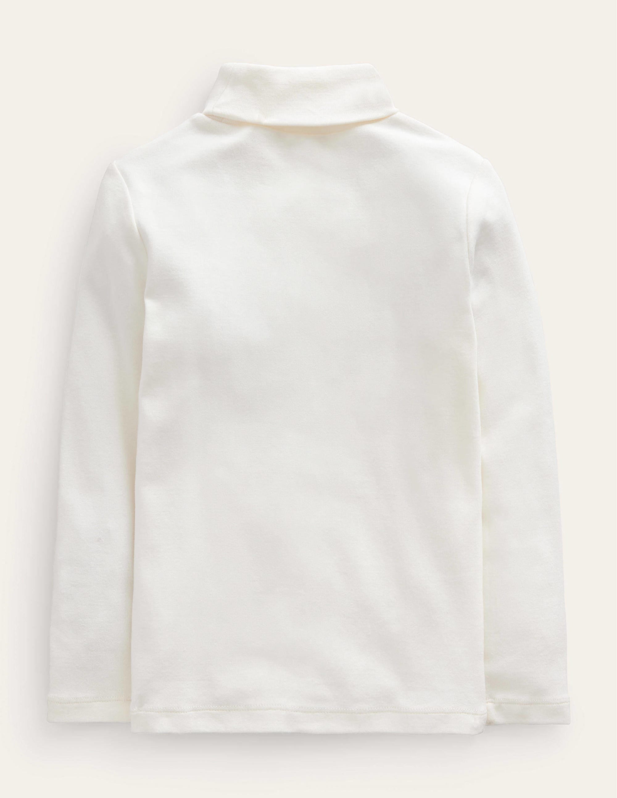 Super Soft Roll Neck Top-Ivory - Image 2